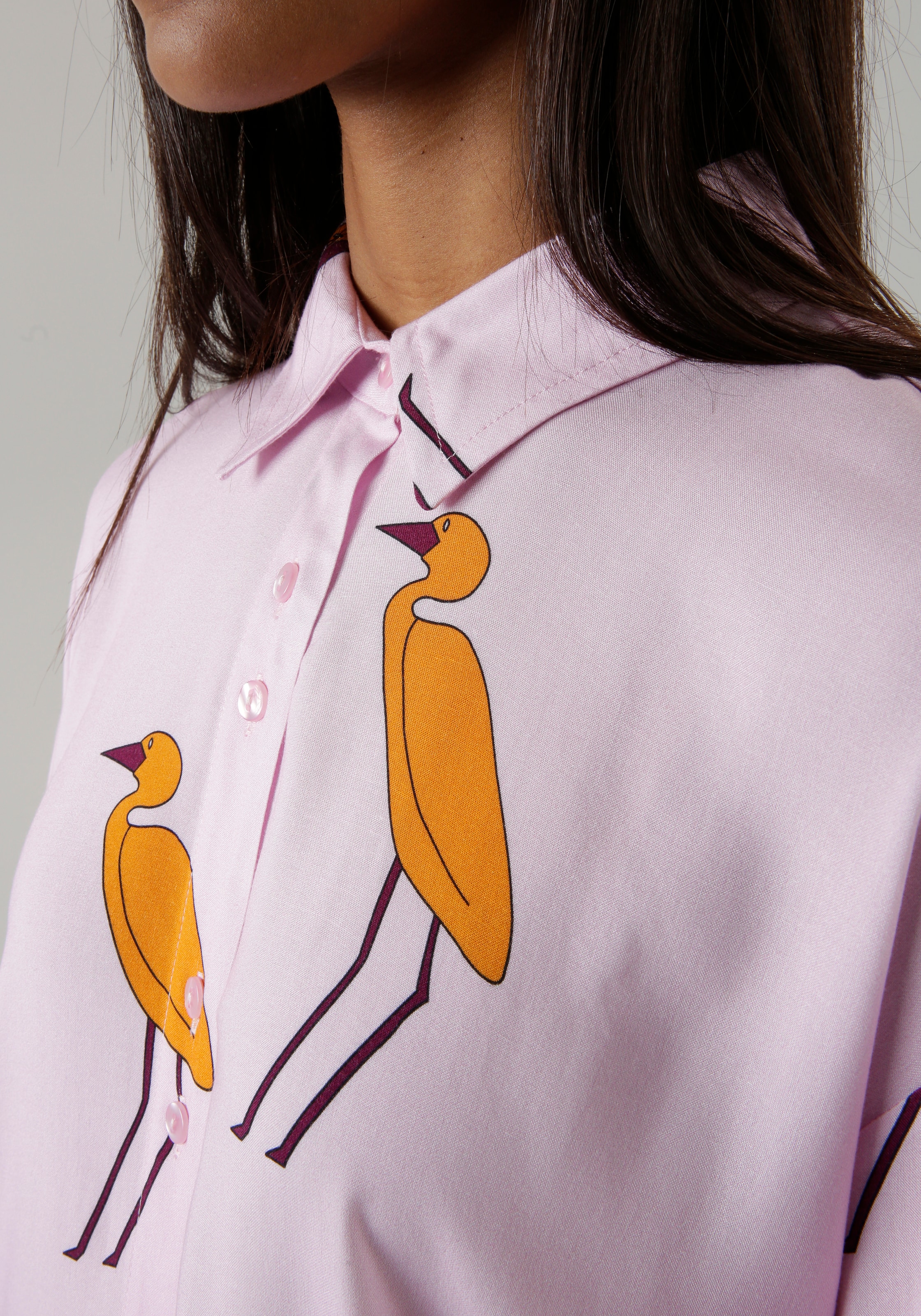 Aniston SELECTED Hemdbluse, mit tierisch gutem Druck und Oversize-Form - NEUE  KOLLEKTION online bestellen | Jelmoli-Versand