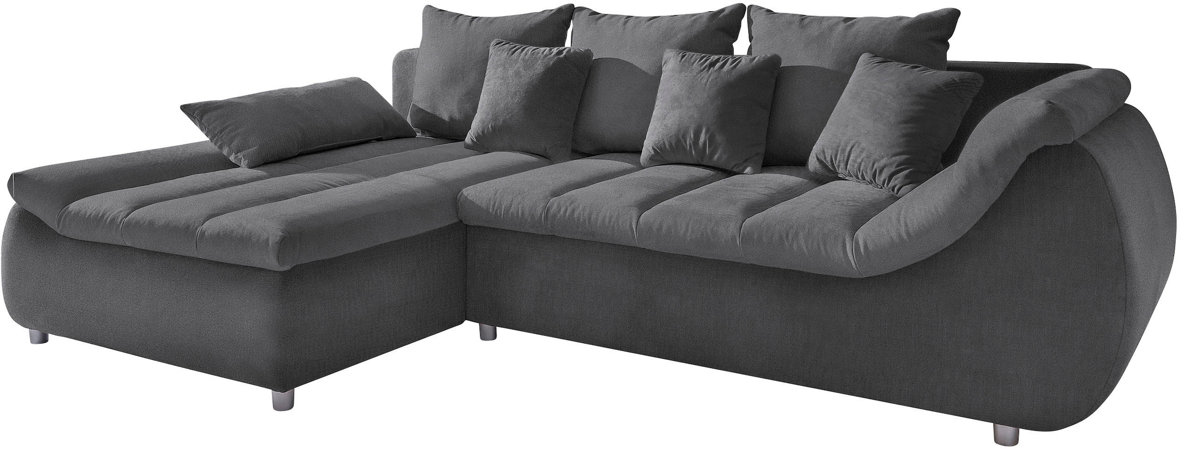 INOSIGN Ecksofa »Imola elegant und bequem, aktuelle Steppung im Sitz, L-Form«, wahlweise mit Bettfunktion, OTTOs Choice