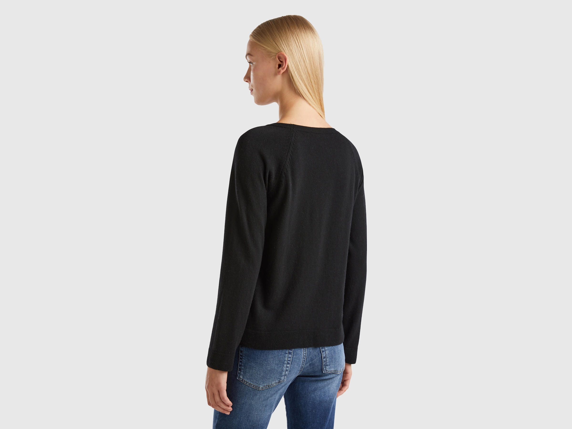 United Colors of Benetton Strickpullover, mit Raglanärmeln
