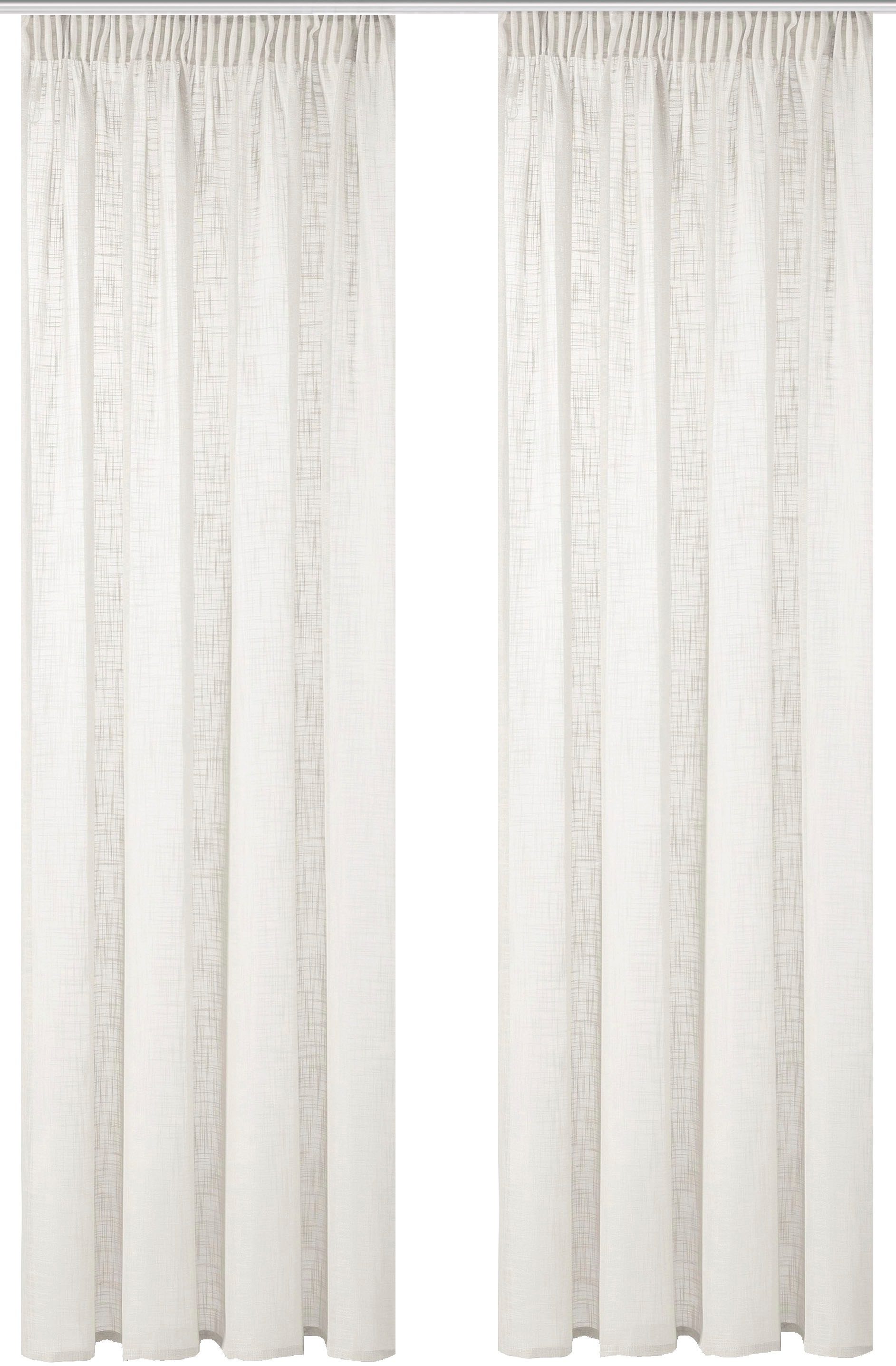 Home Basics Vorhang »SOFTY 2er Pack«, (2 St.), 2er Pack Kombibandschal SOFTY Uni