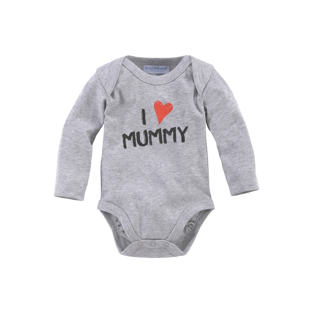 Klitzeklein Langarmbody »Mummy & Daddy«, (Packung, 2 tlg.)