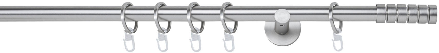 mydeco Gardinenstange "20mm Rillcube Wandträger 6,5 cm" 1 läufig-läufig Fixmaß