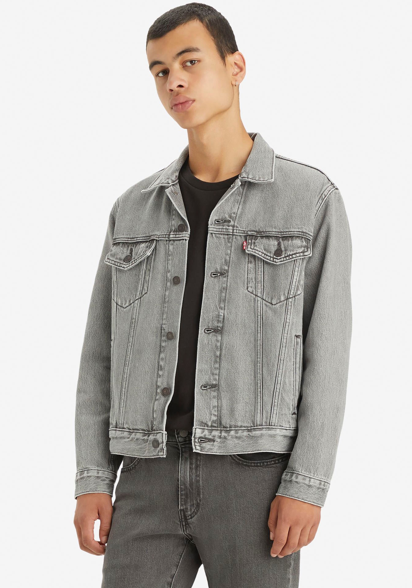 Levis Jeansjacke "VINTAGE FIT TRUCKER JKT" ohne Kapuze mit Knopfleiste
