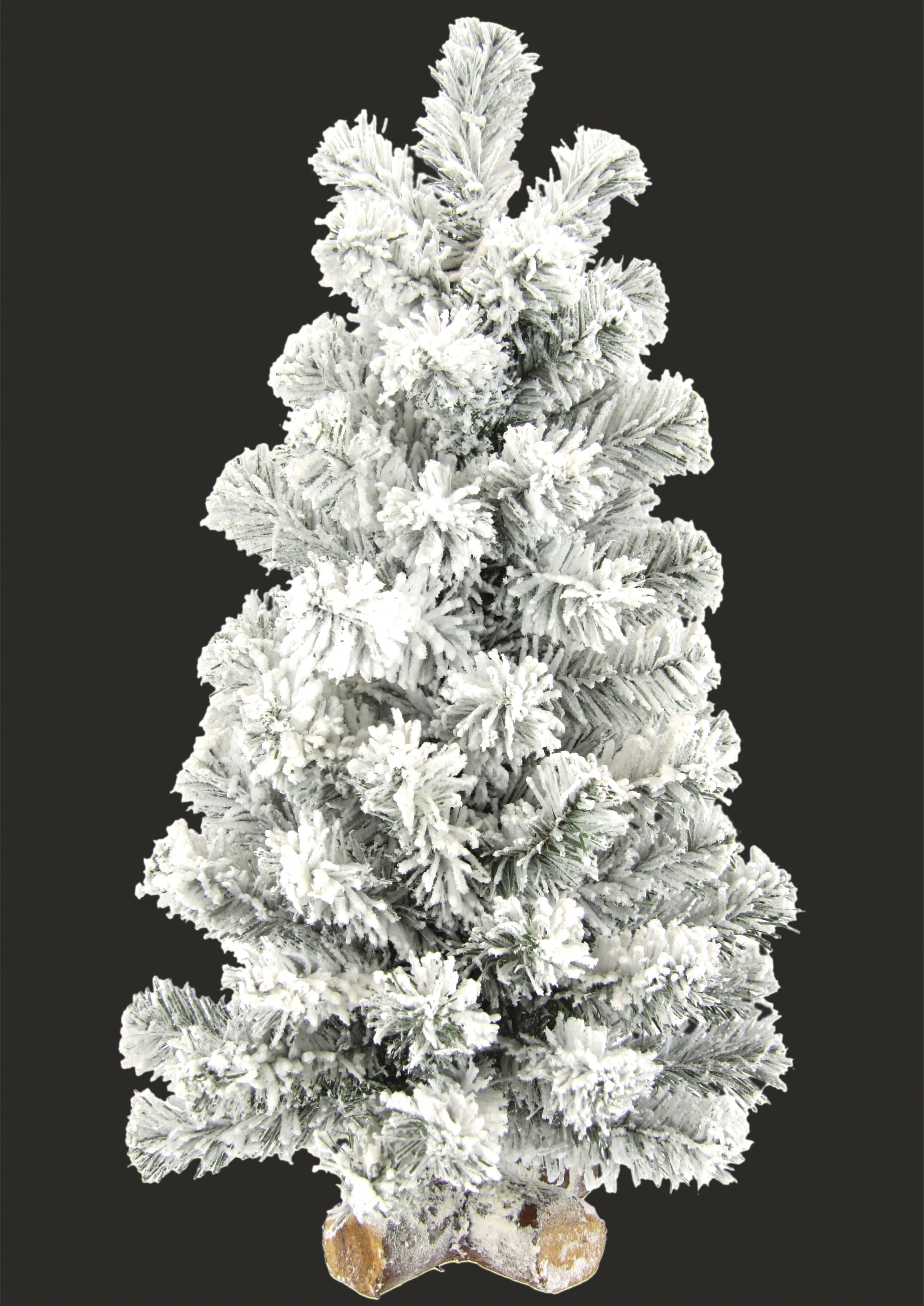 60 Weihnachtsbaum«, online »Weihnachtsdeko, Holzfuss Tannenbaum cm mit auf I.GE.A. Kunstschnee bestellen Dekobaum