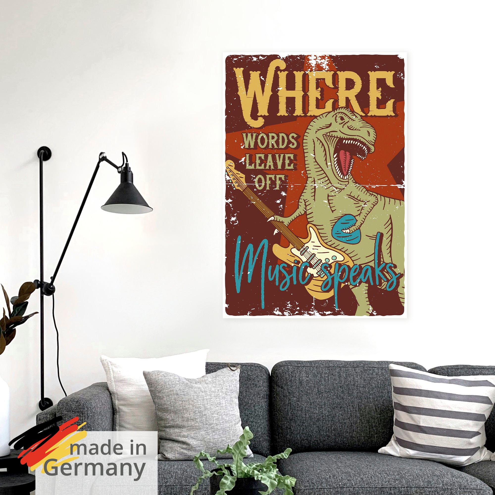 Artland Wandbild "Musik spricht 2" 1 Stk. tlg. als Alubild, Leinwandbild, Poster, Wandaufkleber in verschied. Größen