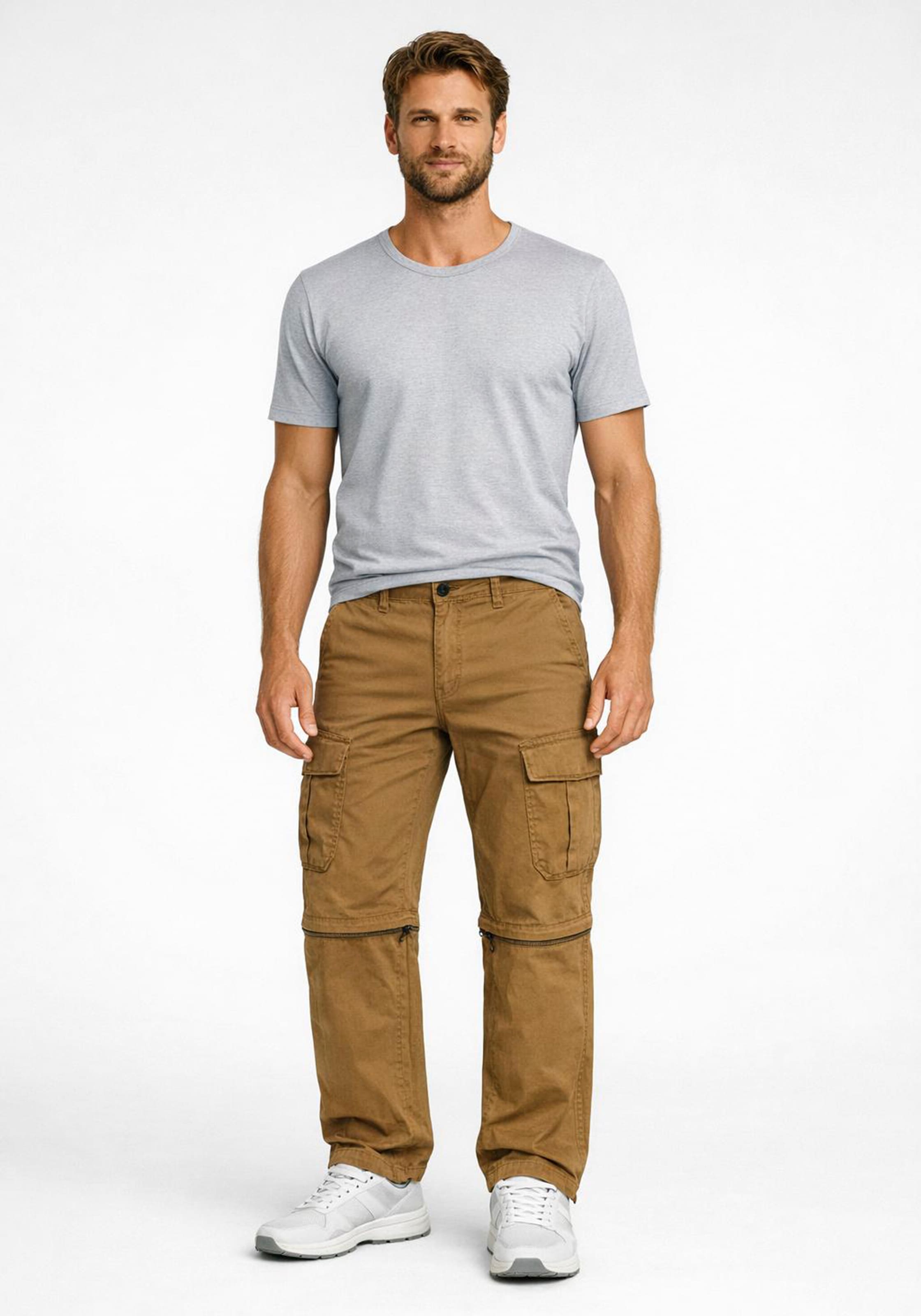 Mans World Zip-off-Hose "mit Cargotaschen" Der Allrounder mit starker Preis-Leistung
