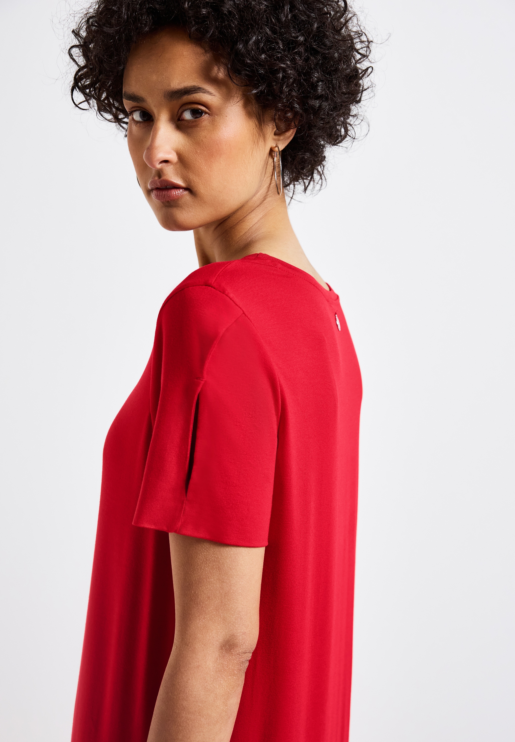STREET ONE Shirtkleid, Sommerkleid mit Schlitzdetail