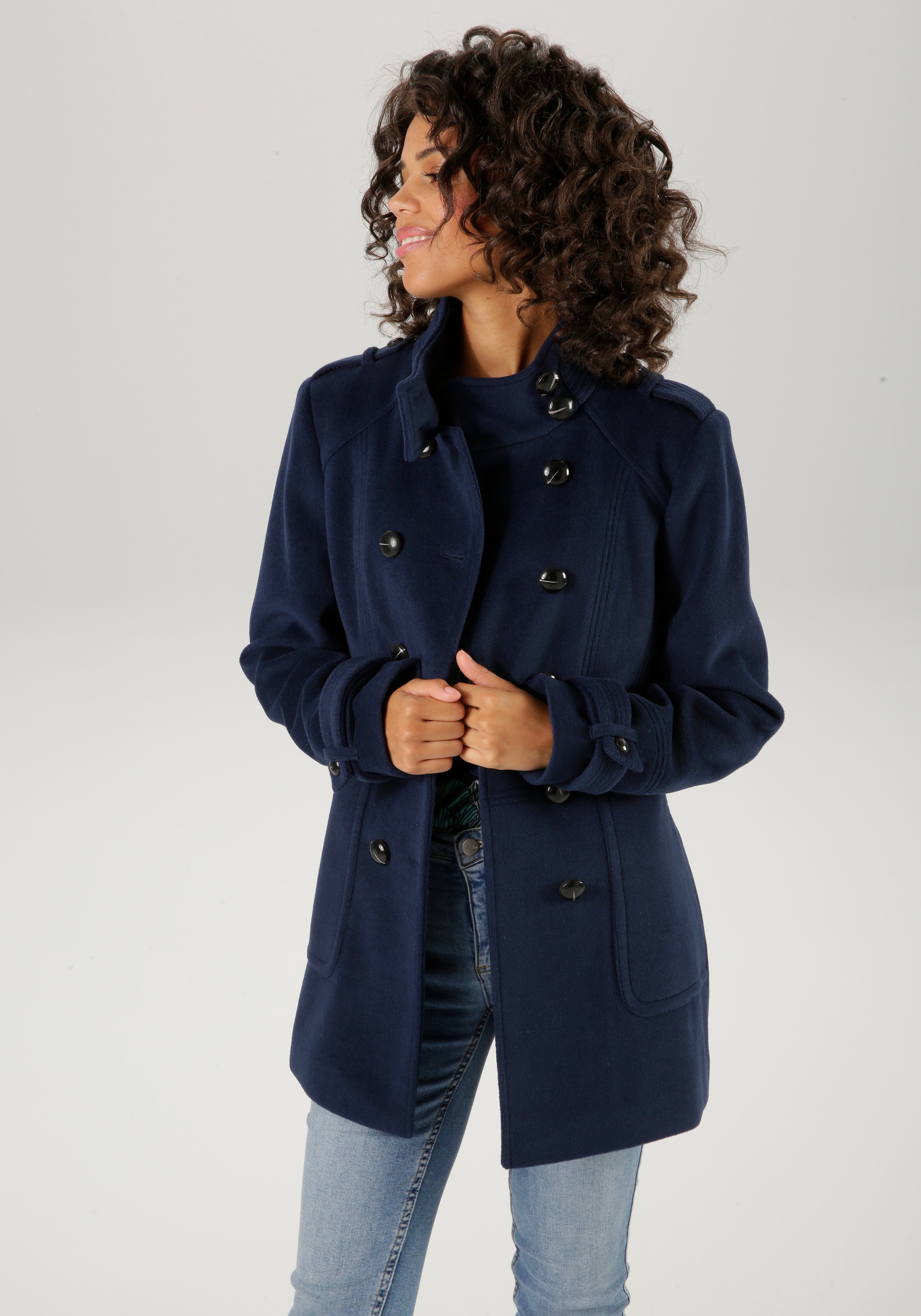 Aniston CASUAL Cabanjacke, mit Schalkragen - NEUE KOLLEKTION