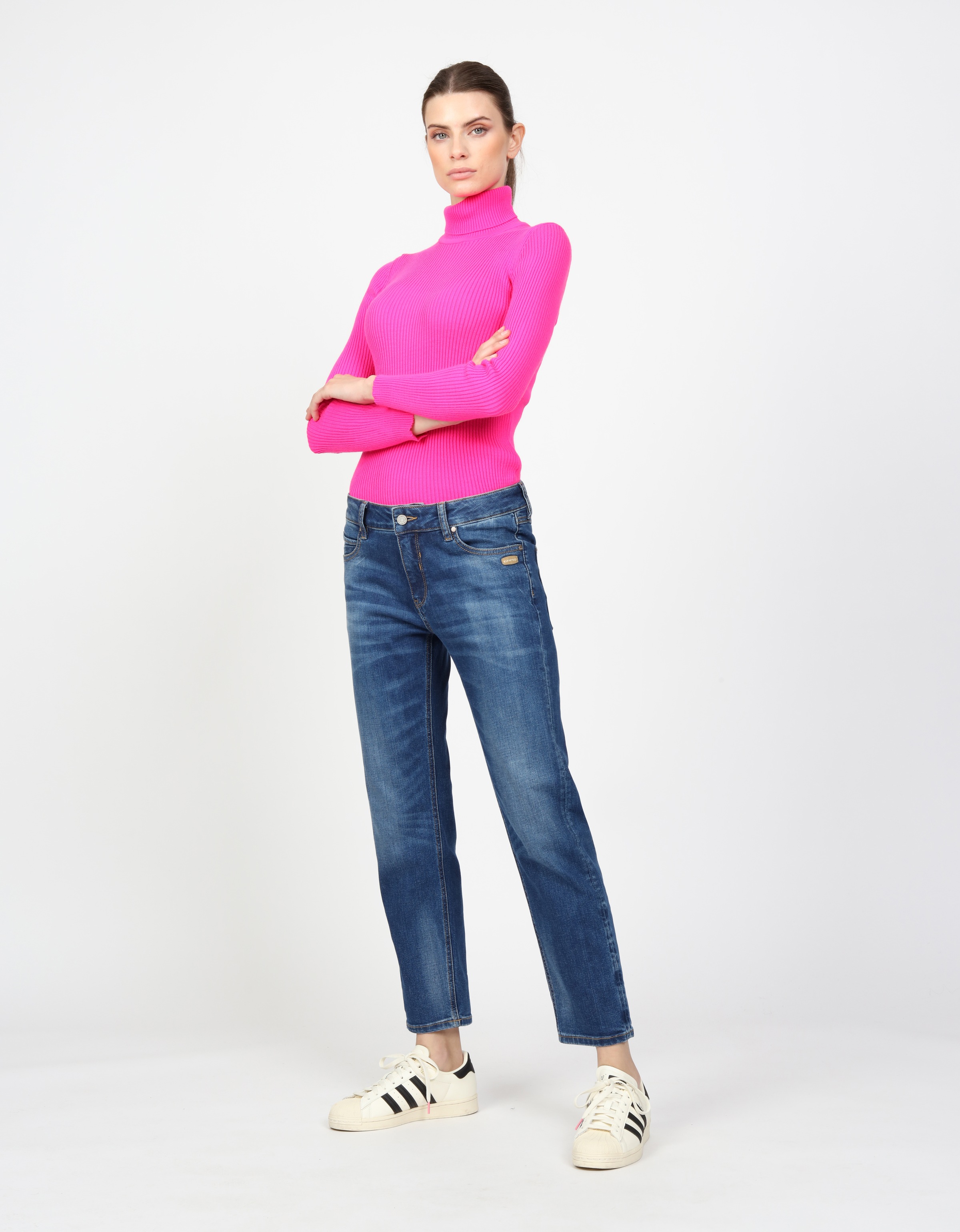 GANG Boyfriend-Jeans »94NADIA«, 5-Pocket Style mit Reissverschluss und Knopf