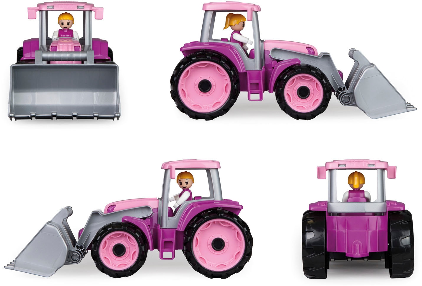 Lena® Spielzeug-Traktor »TRUXX, rosa«, inklusive Spielfigur, Made in Europe