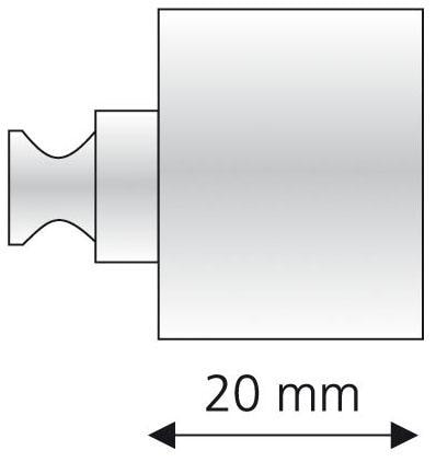 Liedeco Trägerverlängerung, (1 St.), für Gardinenstangen Ø 20 mm