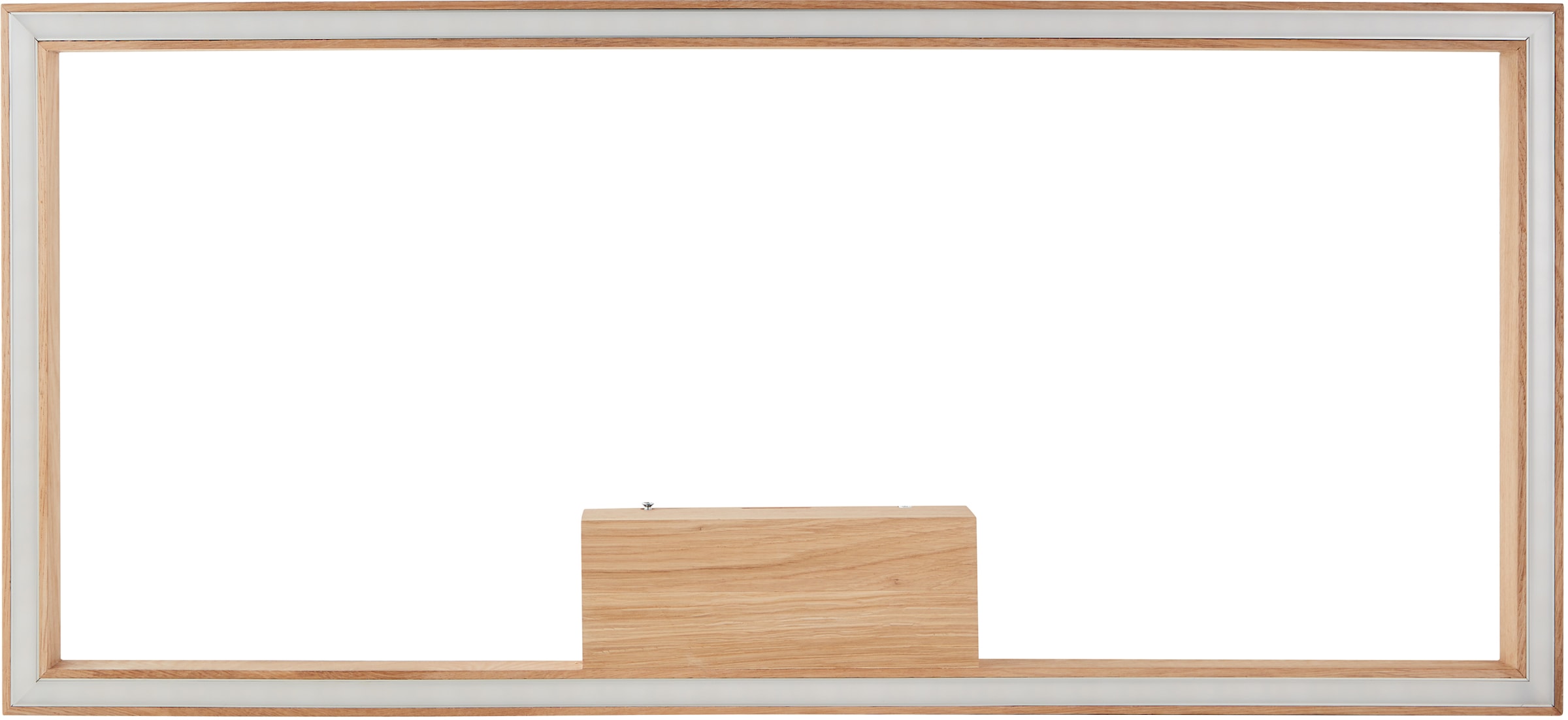 Brilliant LED Deckenleuchte »Delgrosso«, 1 flammig, Leuchtmittel LED-Modul | LED fest integriert, 83 x 38 cm, 2600 lm, warmweisses Licht, Holz/Kunststoff, eiche geölt