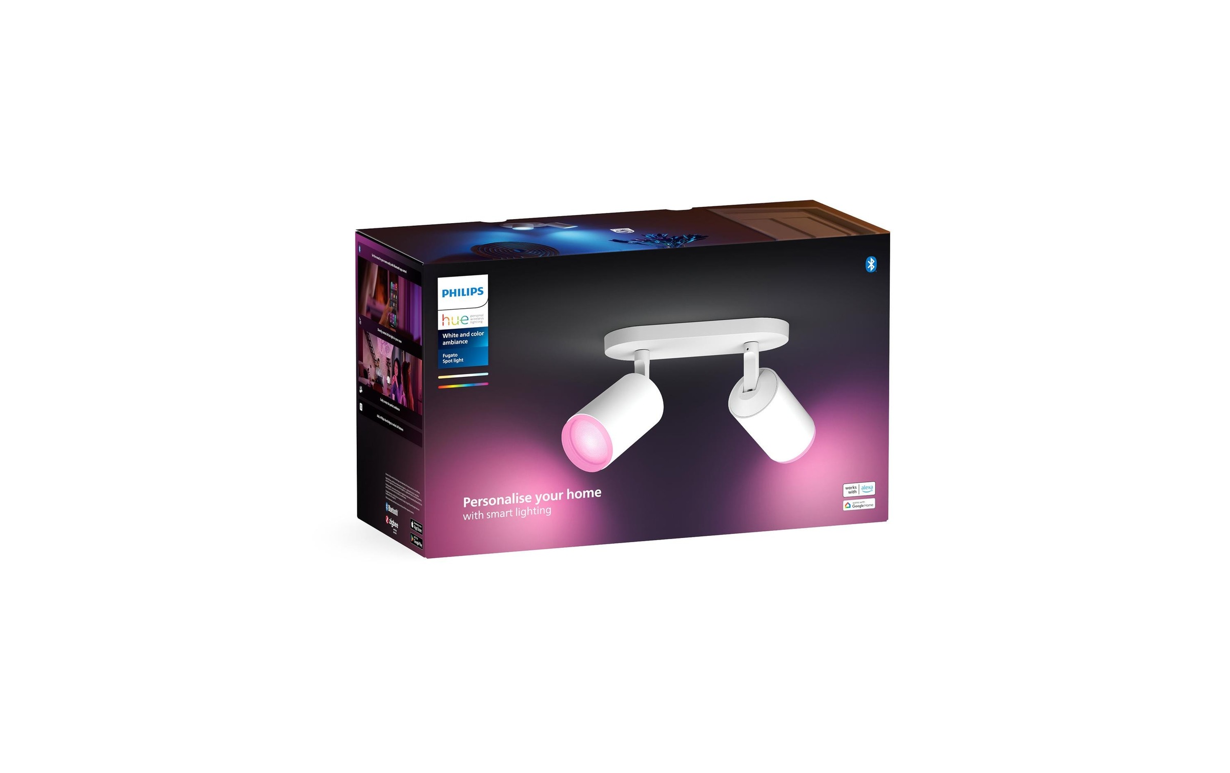 Philips Hue LED Deckenleuchte »Fugato 2er-Spot«, Leuchtmittel GU10 | LED wechselbar