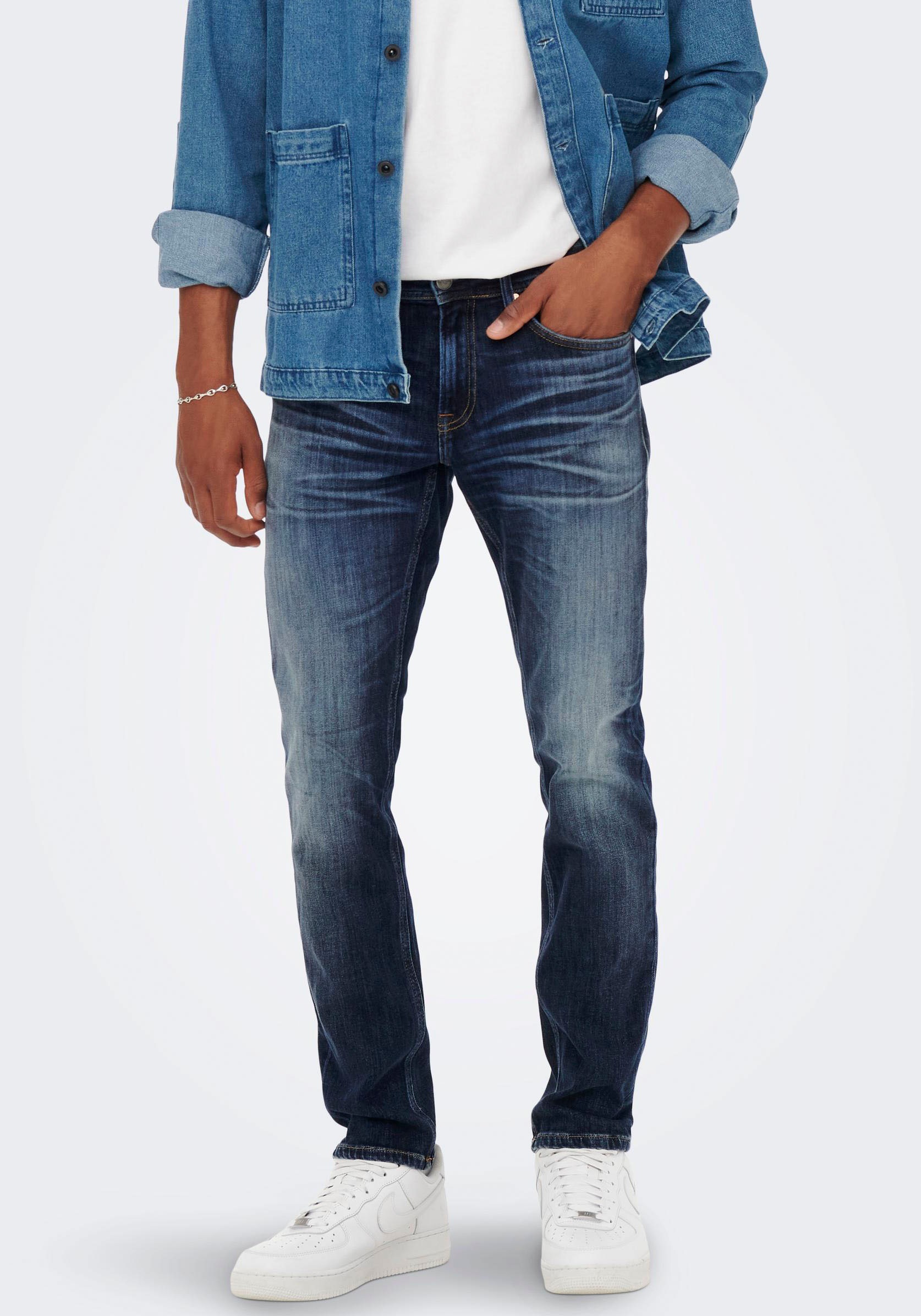 ONLY & SONS Straight-Jeans »ONSWEFT REG. JAX LMB 681« Baumwollmischung, regular fit