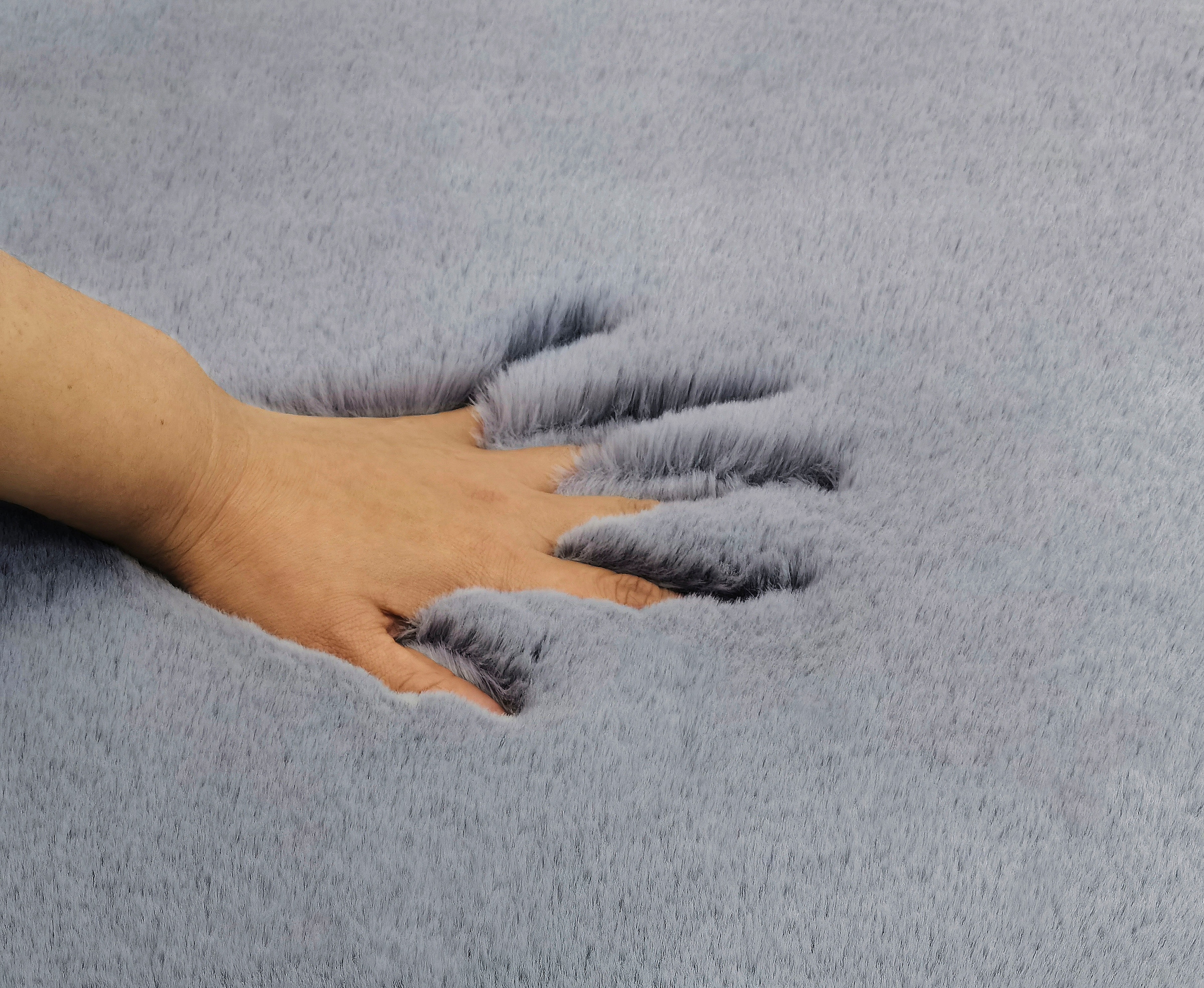 my home Fellteppich »Rabbit, Kunstfell, Kaninchenfell-Haptik, Microfaser,«, rechteckig, 42 mm Höhe, besonders hoch und flauschig, Wohnzimmer, Schlafzimmer, Kinderzimmer