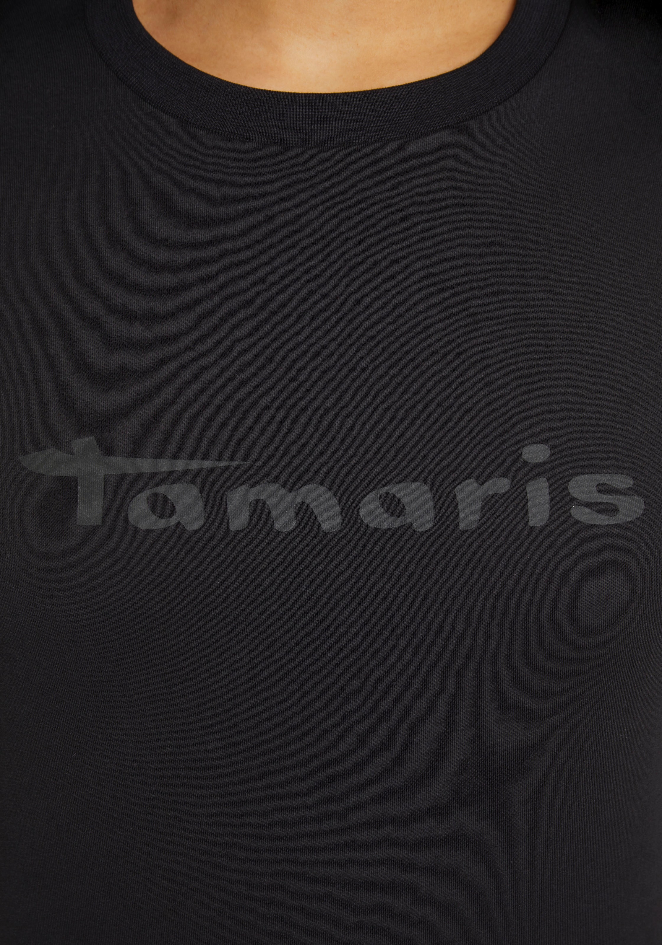 T-Shirt, NEUE Tamaris KOLLEKTION | - mit kaufen online Rundhalsausschnitt Jelmoli-Versand