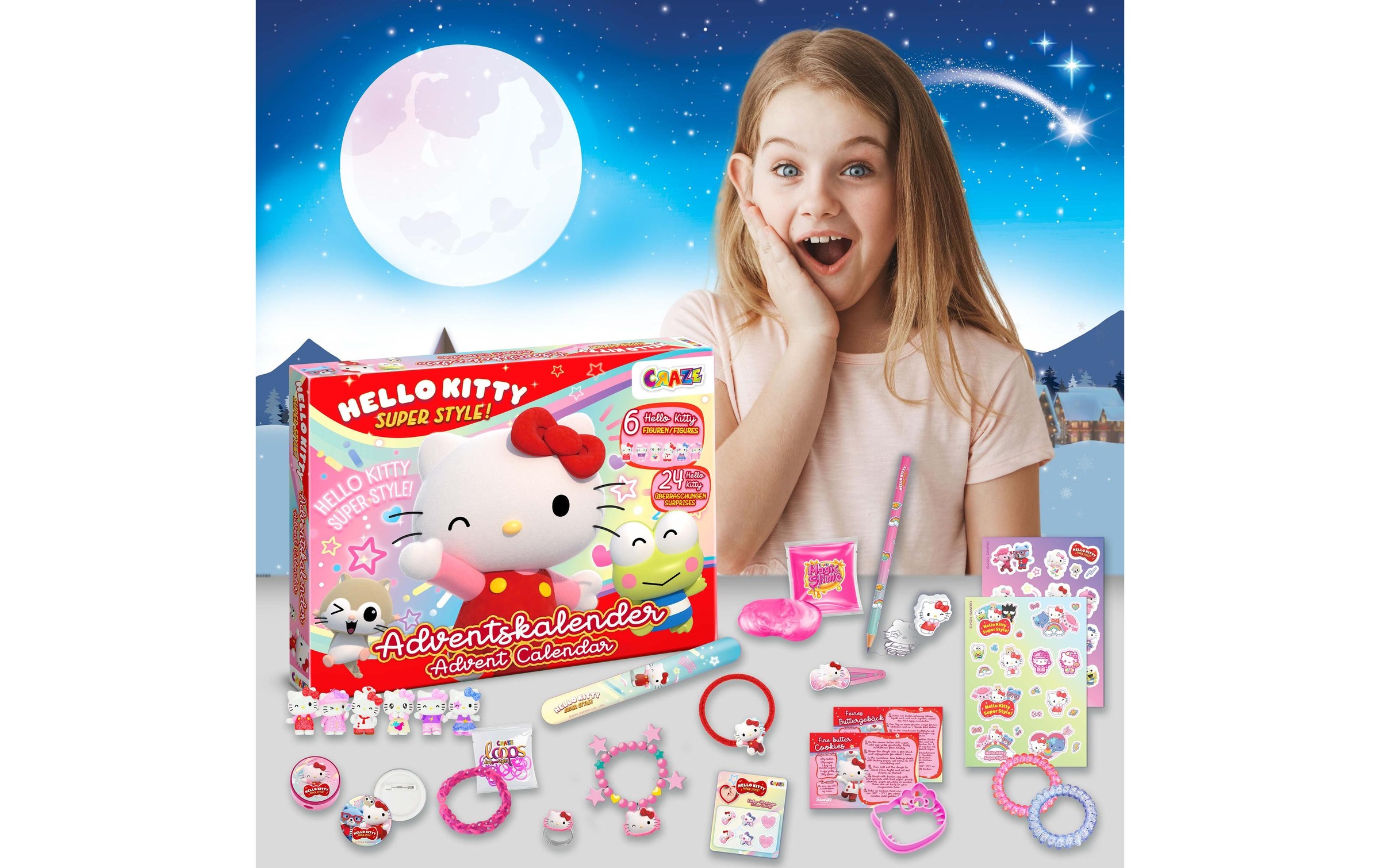 CRAZE Adventskalender »Hello Kitty 2024«, ab 3 Jahren