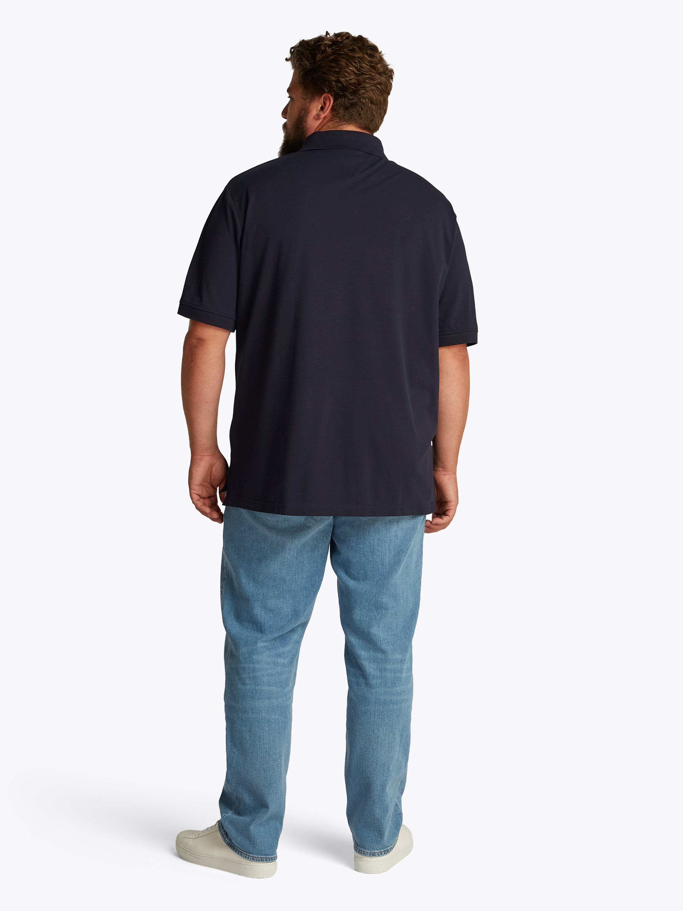 Tommy Hilfiger Big & Tall Poloshirt »BT-HILFIGER CHEST INSERT REG -B«, in Grossen Grössen, Logostickerei