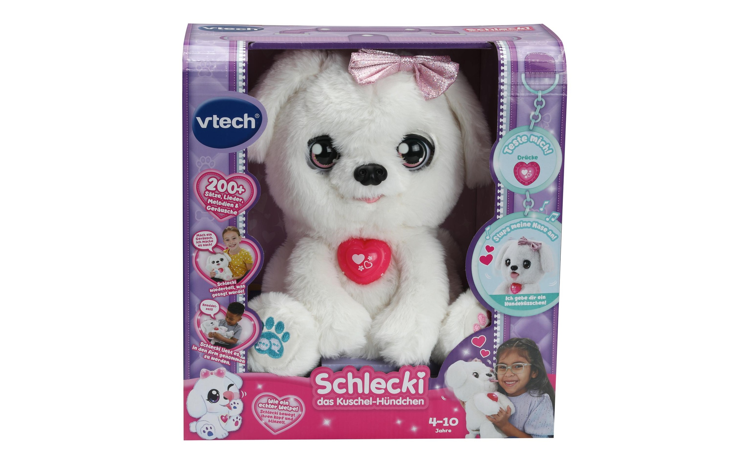 Vtech® Plüschfigur »Schlecki das Kuschel-Hündchen -DE-«