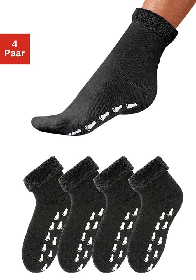 Jelmoli-Versand und Go ABS-Socken, mit ♕ bei Schweiz in Paar), (4 bestellen Antirutschsohle online Vollfrottee