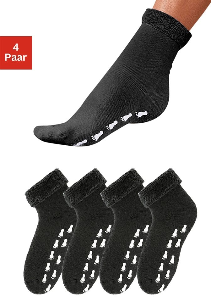 ♕ Go in Vollfrottee (4 bestellen Paar), Antirutschsohle bei Schweiz online und ABS-Socken, mit Jelmoli-Versand