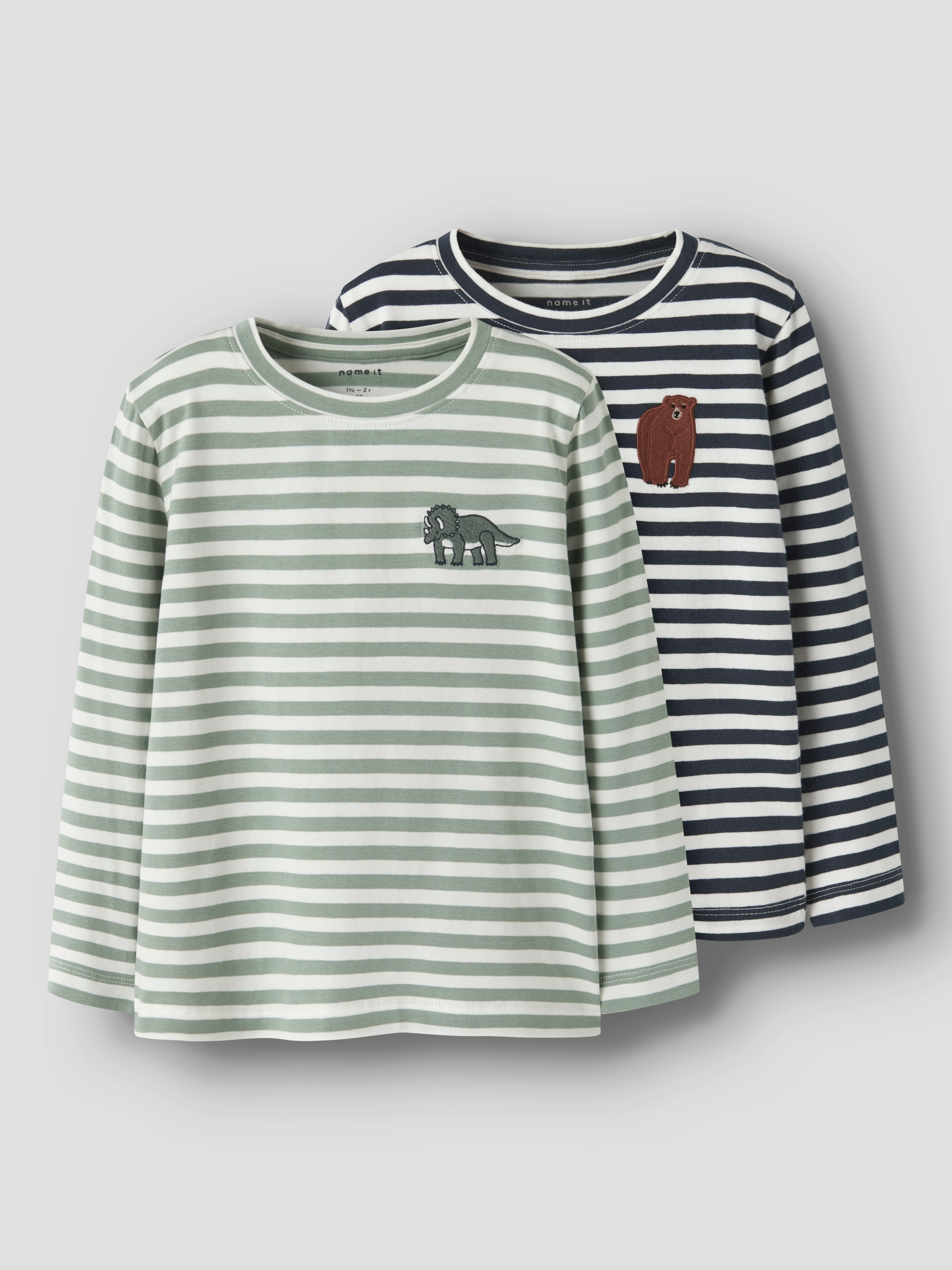 Name It Langarmshirt »NMMNITU 2P LS TOP PB« Packung, 2 Stk.