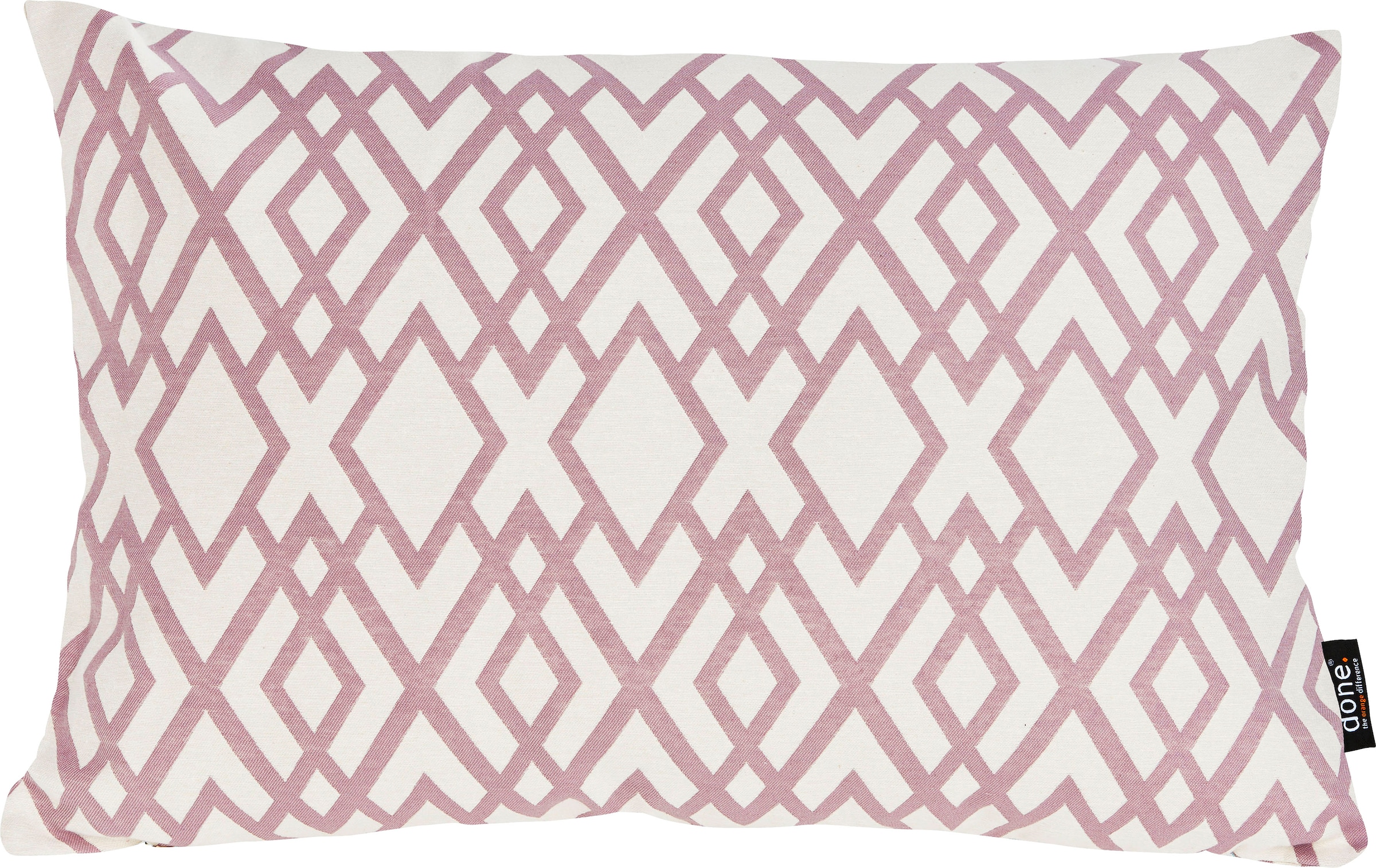 done.® Dekokissen »Windsor Diamond«, Jacquardgewebte Kissenhülle ohne Füllung mit Reissverschluss, 1 Stück