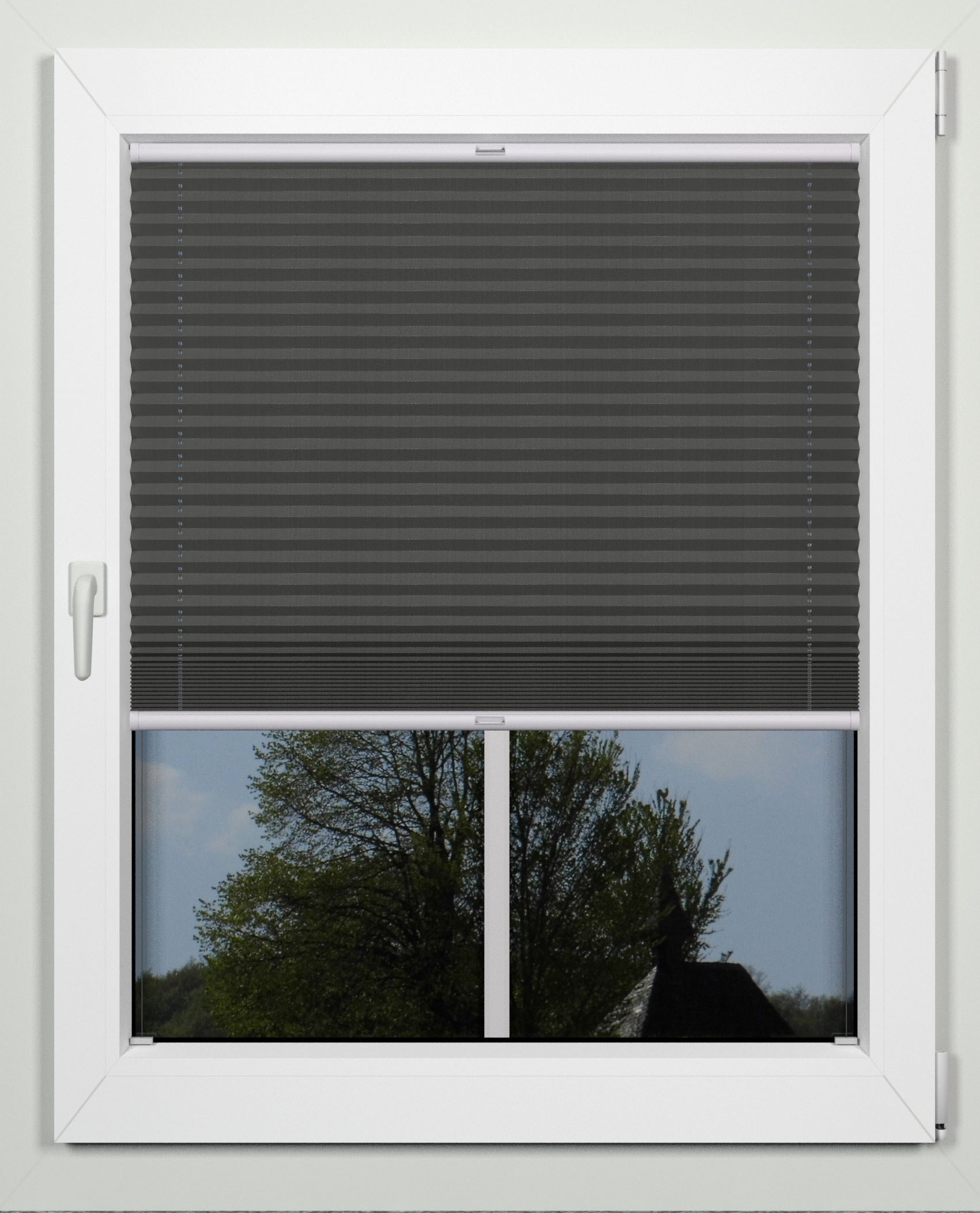 indeko Plissee "simple" Lichtschutz mit Bohren verspannt nach Mass