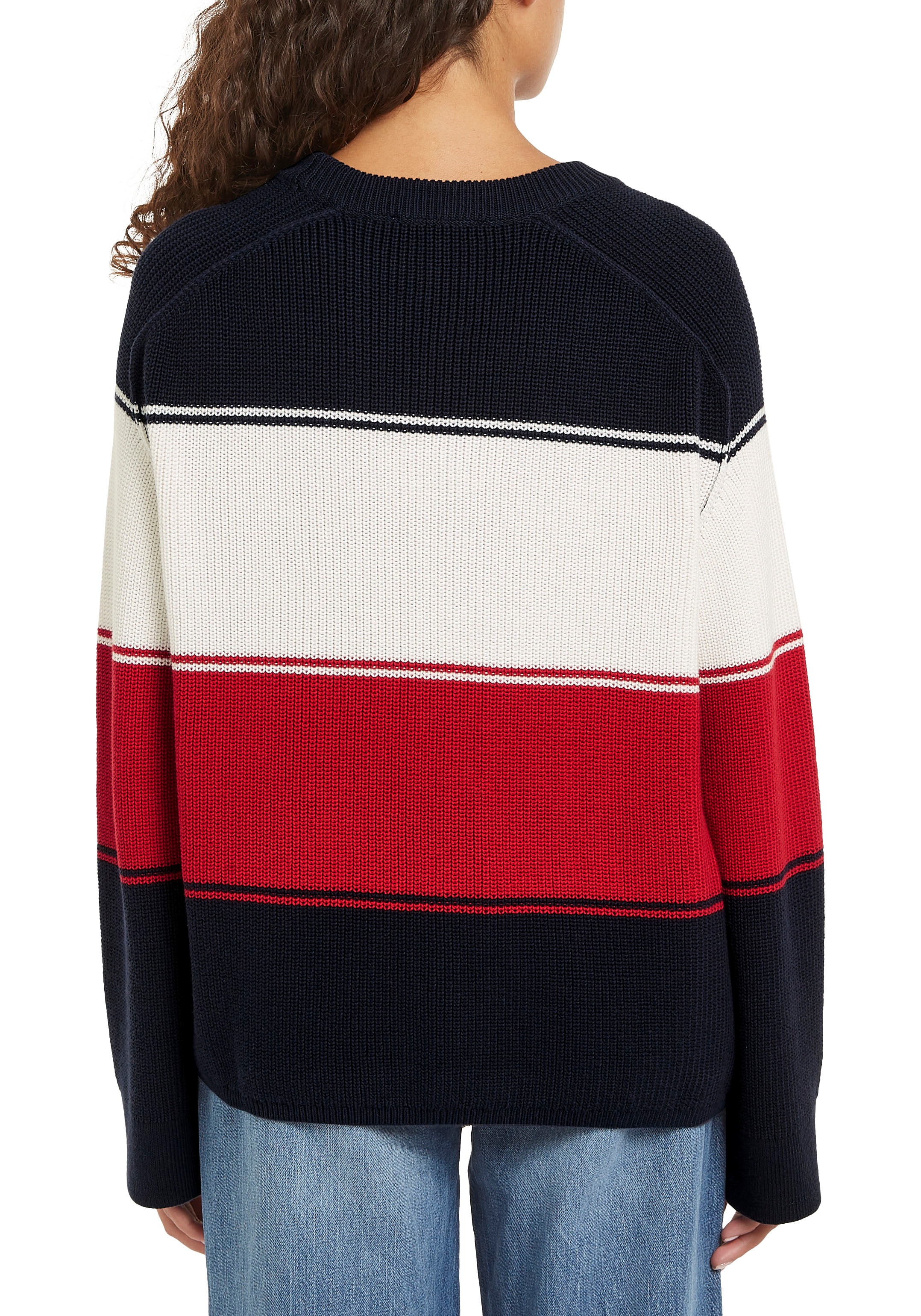 Tommy Hilfiger Rundhalspullover, mit Logostickerei