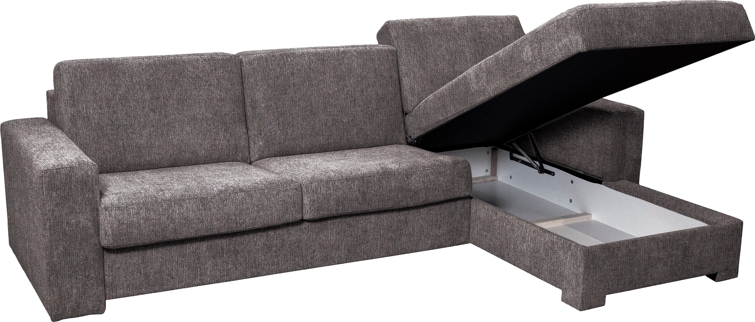 Home affaire Ecksofa Roma "L" Dauerschlaffunktion, mit Unterfederung, Matratzenhöhe 14cm, Liegemasse ca 163x198 cm, L-Form