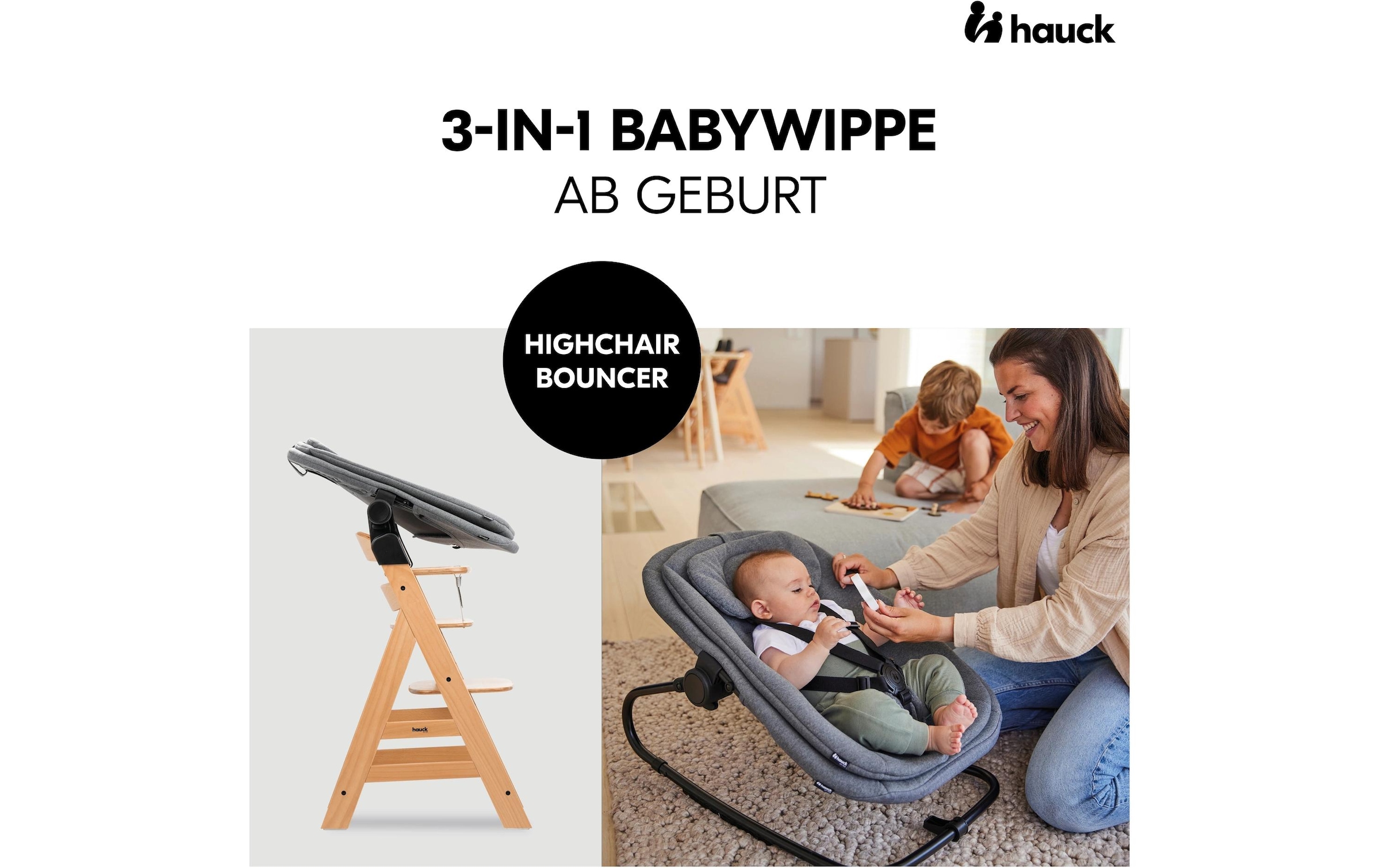 Hauck Hochstuhlaufsatz »Alpha+/Beta+ Melange« bis
