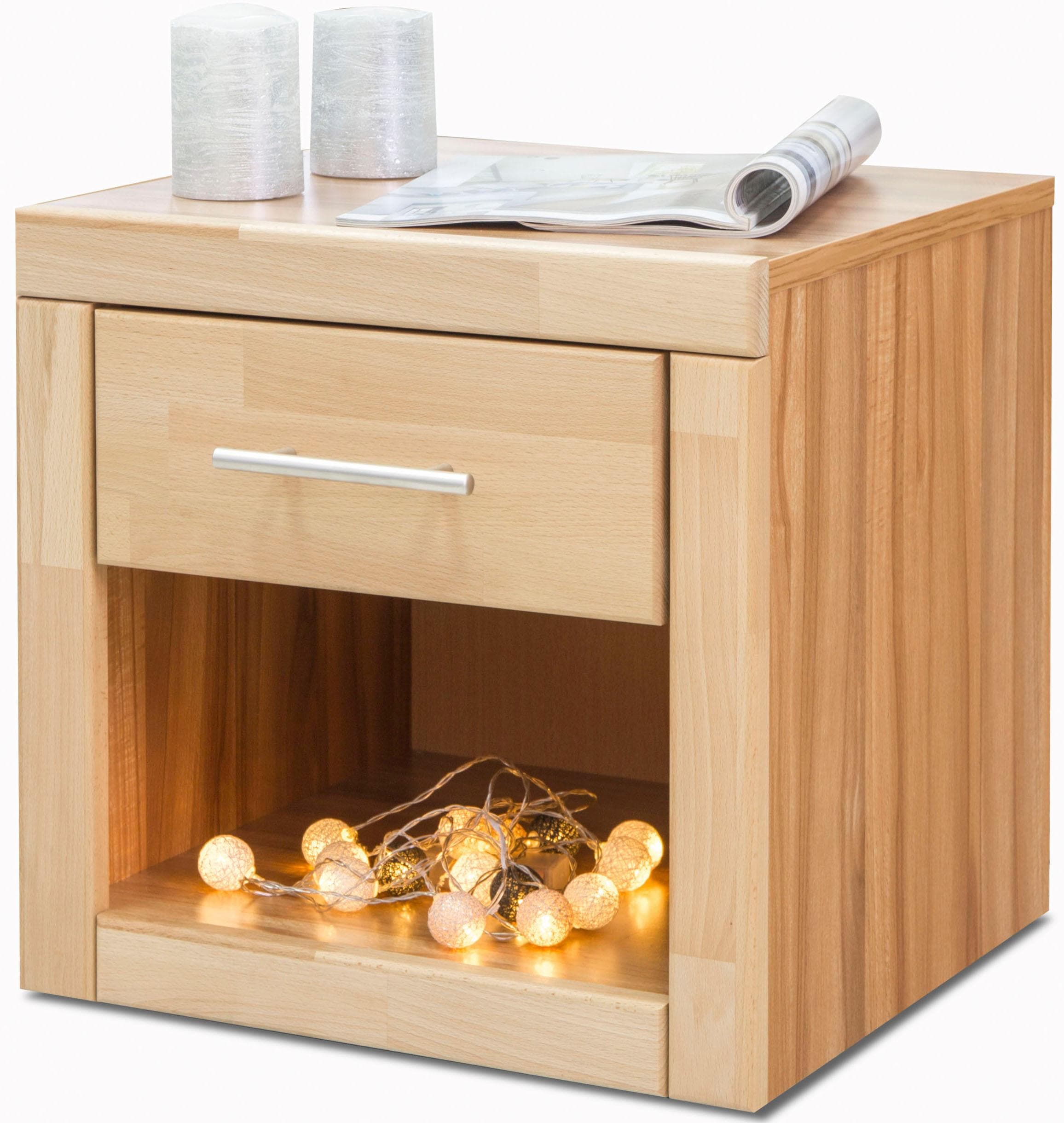 GOODproduct Nachtkonsole "Triest" 1 mit Schublade, Breite 45 cm