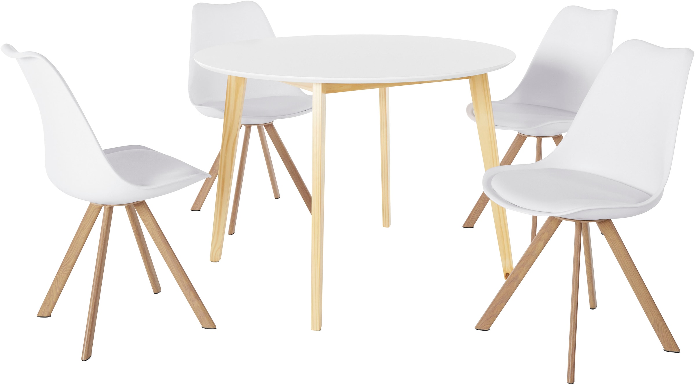 ❤ INOSIGN Essgruppe »Levent«, (Set, 5 tlg.), bestehend aus 4 Lazio Stühlen  und dem Cody Tisch ordern im Jelmoli-Online Shop