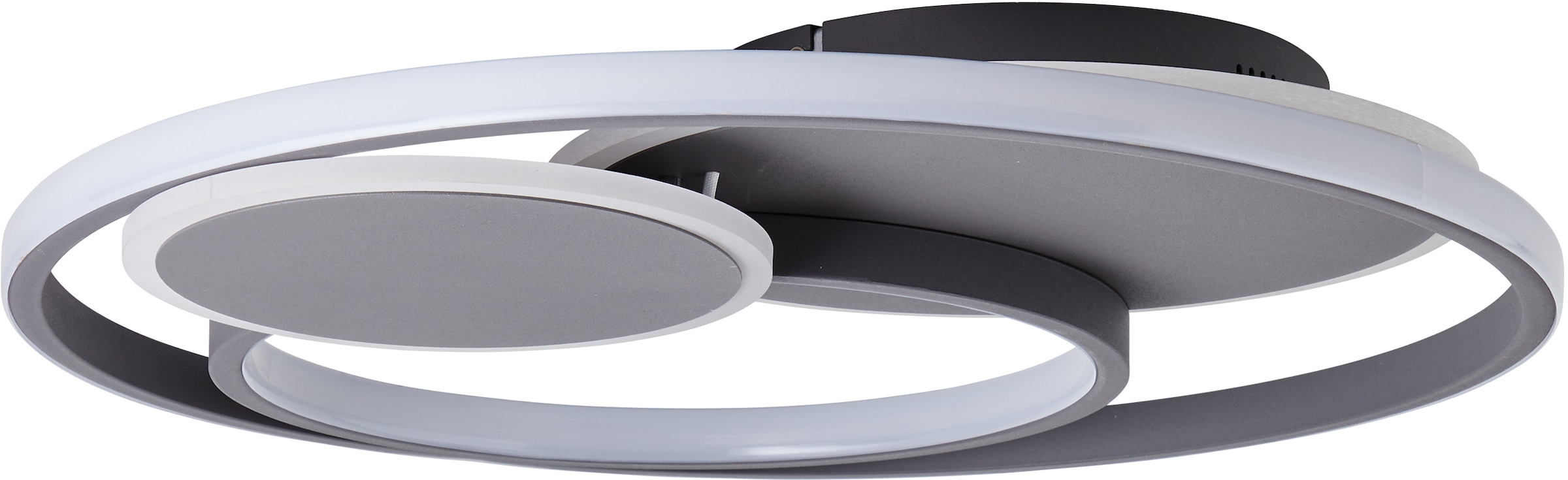 Brilliant LED Deckenleuchte »Runda« LED-Modul 1 Stk. warmweiss – kaltweiss Ø 50 cm, 5200 lm, 3000-6500 K, dimmbar, CCT, Fernbedienung, Metall