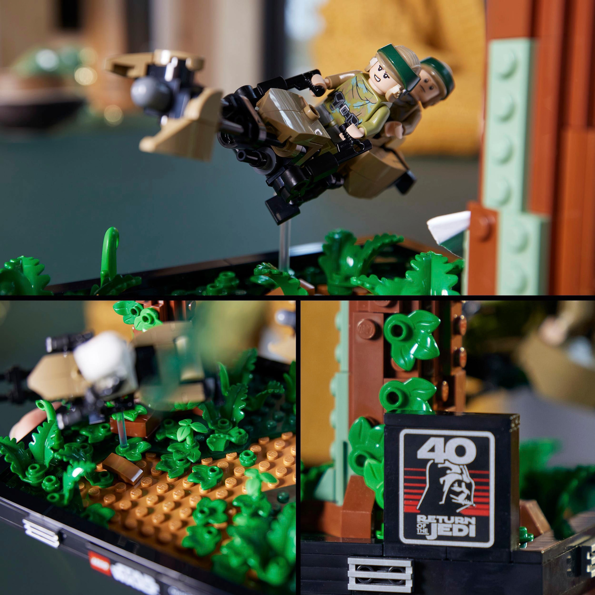 LEGO® Konstruktionsspielsteine »Verfolgungsjagd auf Endor – Diorama (75353), LEGO® Star Wars™«, (608 St.)