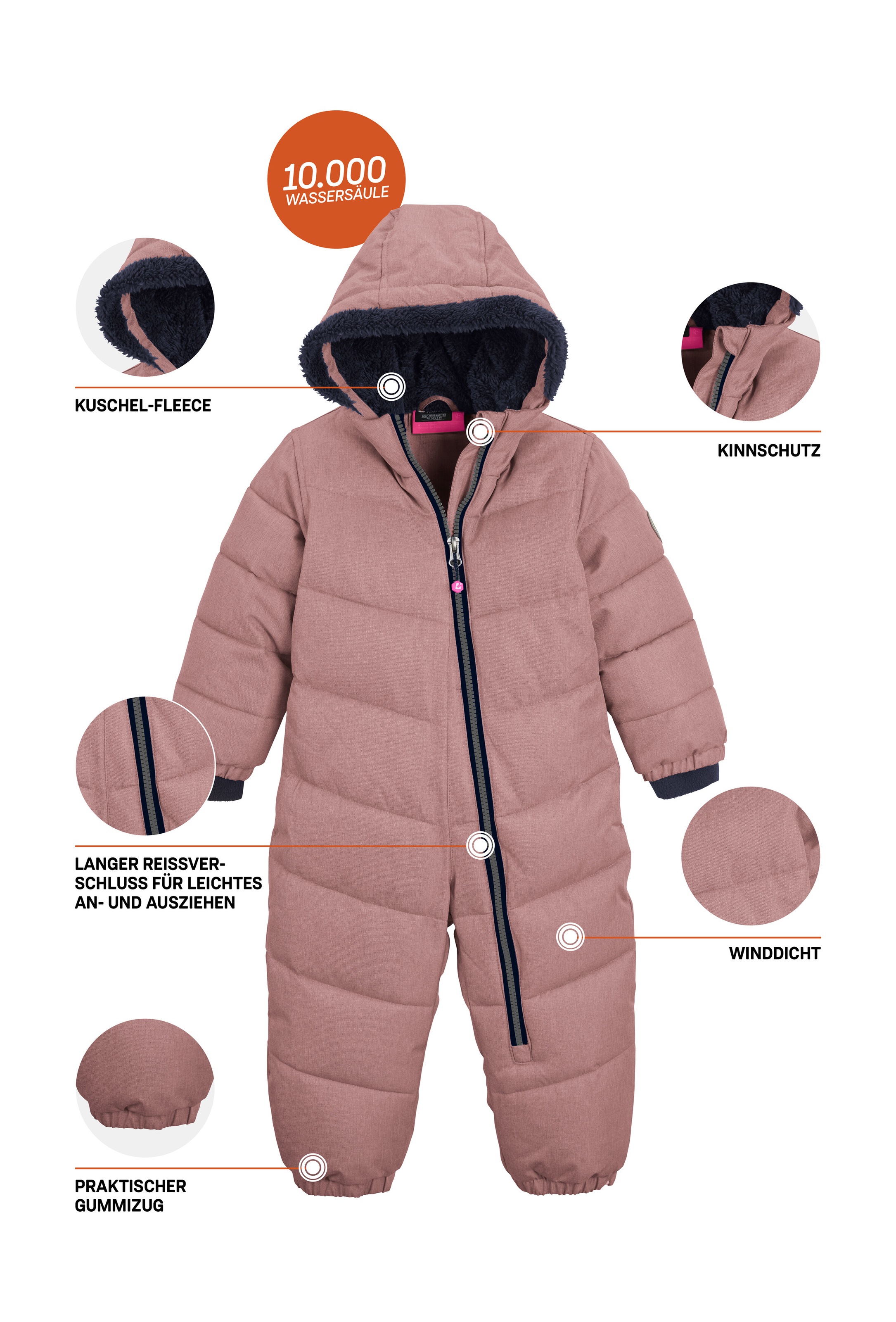 Killtec Schneeoverall »Karter Mini«, Schneeanzug: wasserabweisend, winddicht, warm, leicht anzuziehen