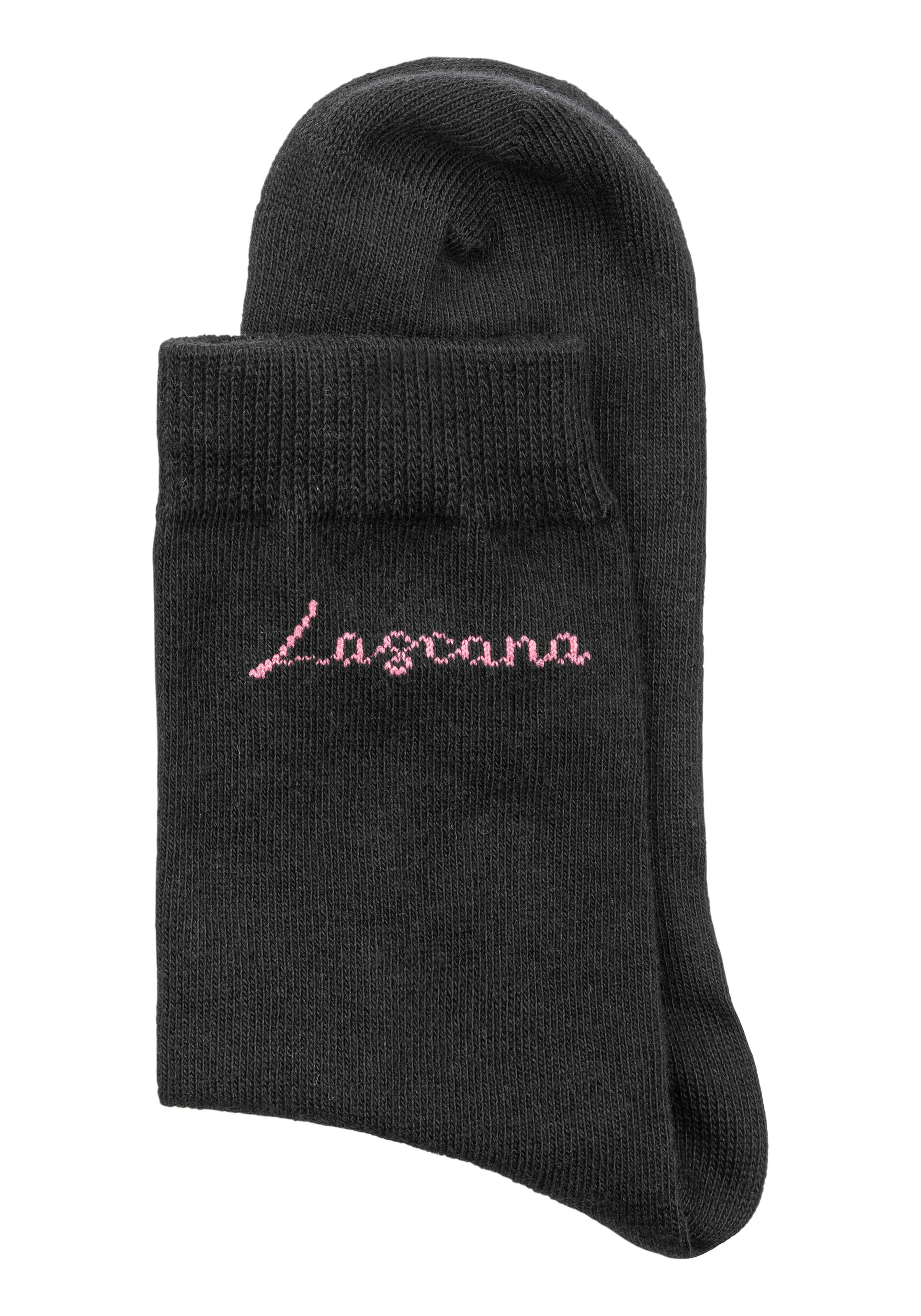 LASCANA Basicsocken, (Box, 4 Paar), in ansprechender Geschenkbox