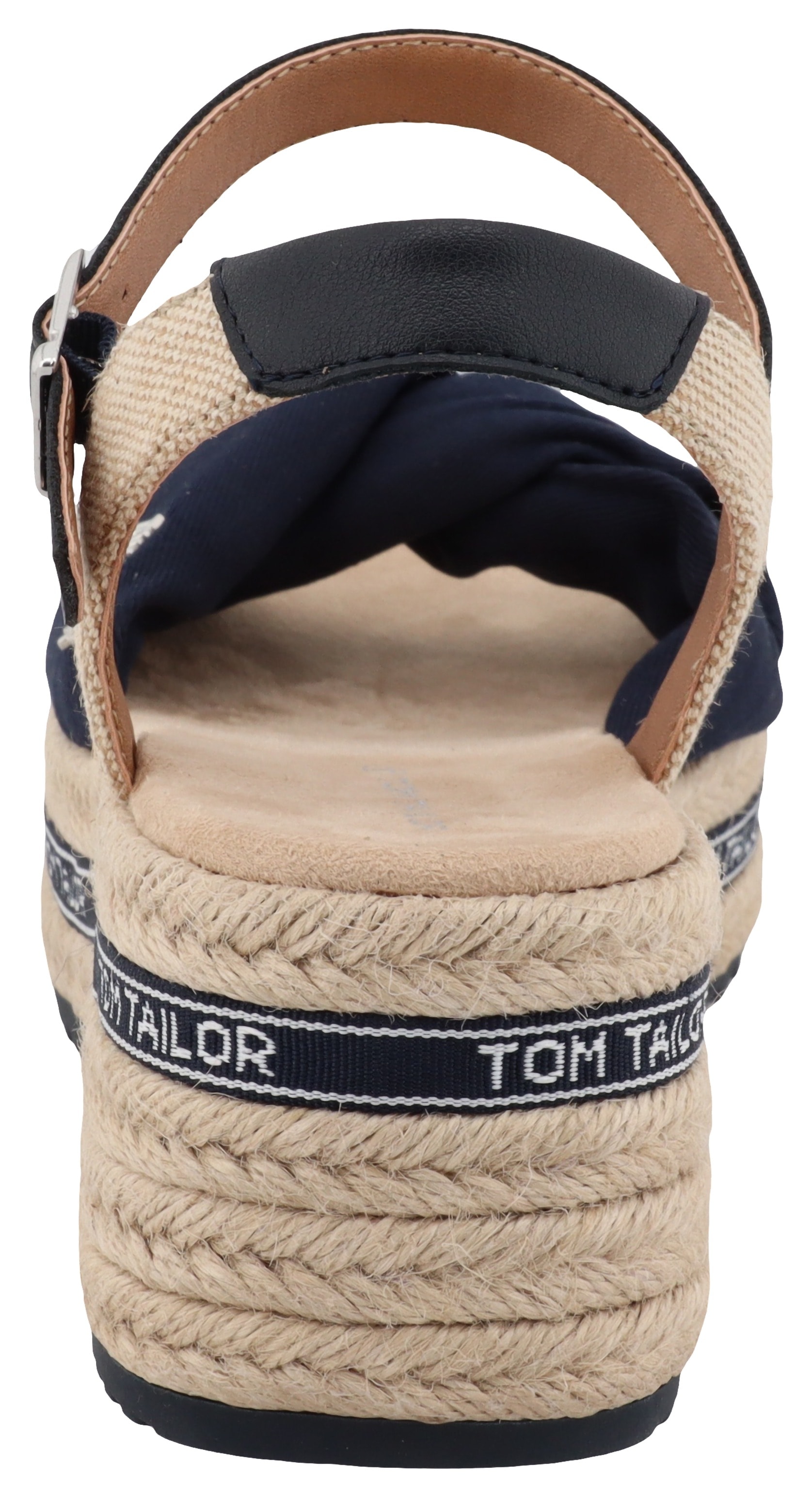 TOM TAILOR Keilsandalette »Mimi«, Sommerschuh, Sandale, Keilabsatz, mit Klettverschluss