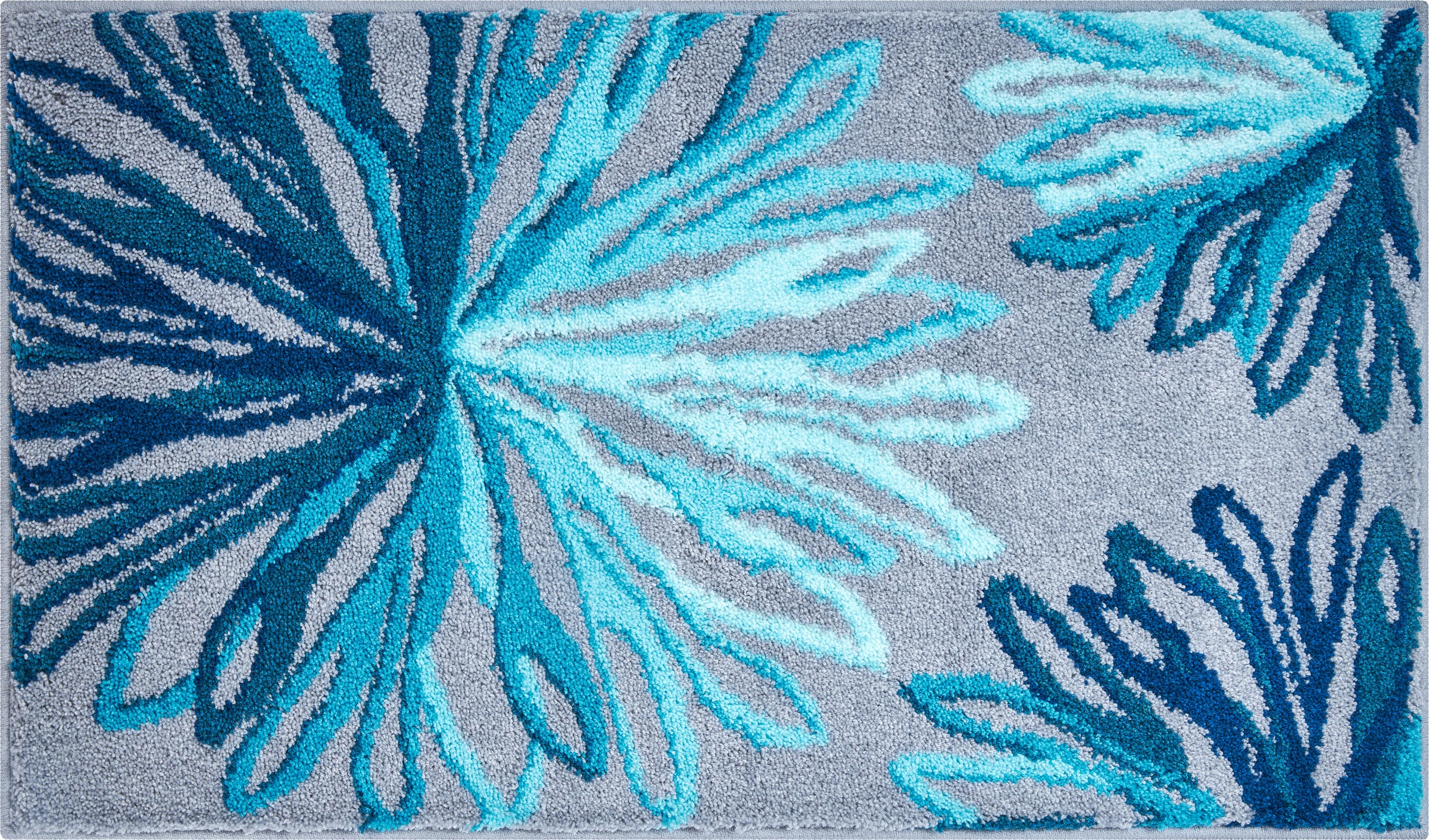 Grund Badematte »Art«, rutschhemmend beschichtet, fussbodenheizungsgeeignet, florales Muster, elegante Badematte