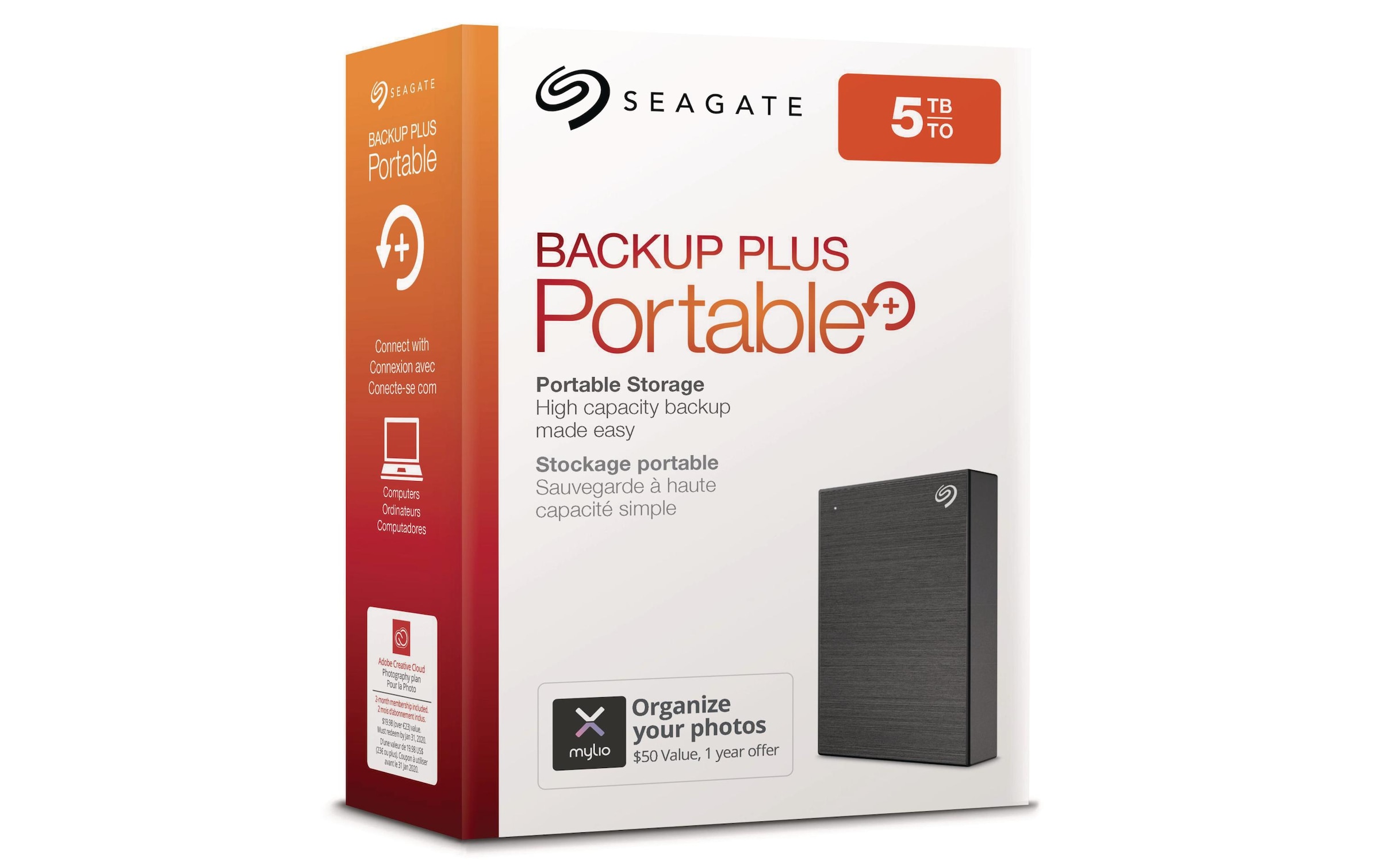 Seagate externe HDD-Festplatte »Backup Plus Portable 5 TB«