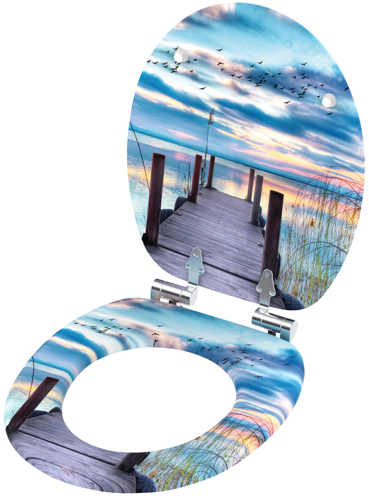Sanilo WC-Sitz »Sunset«, mit Absenkautomatik, BxL: 37,7 x 42,0 - 47,0 cm  online bestellen | Jelmoli-Versand