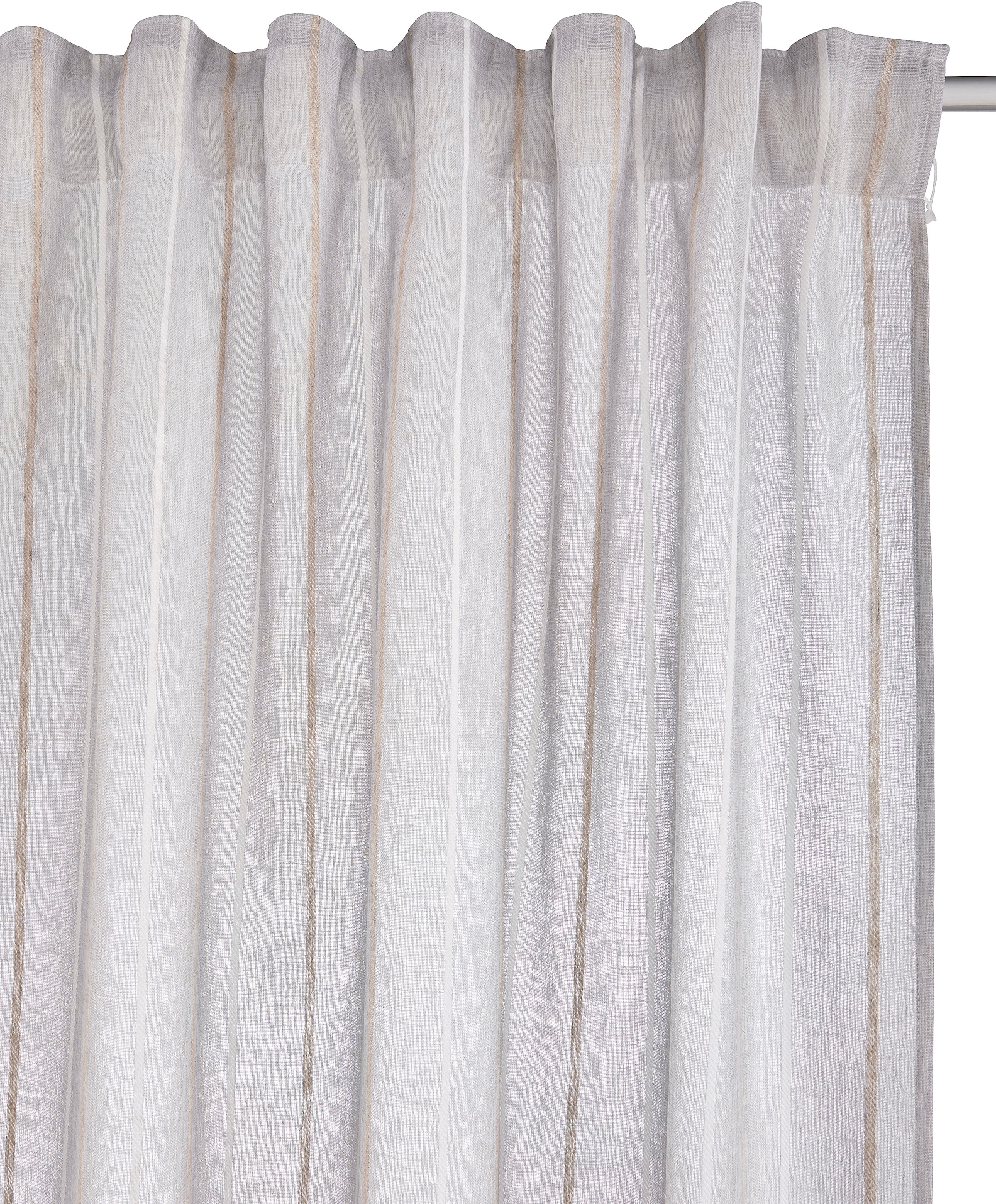 s.Oliver Gardine »Ameera«, (1 St.), mit Leinen, halbtransparent, Schal, Wohnzimmer, Schlafzimmer, Vorhang