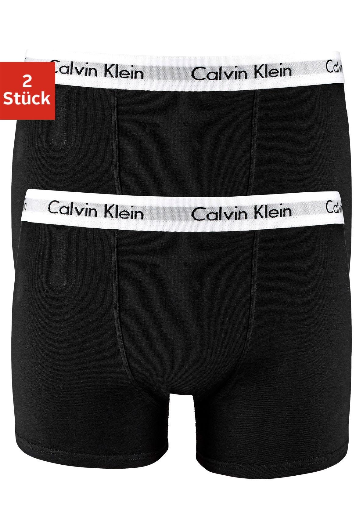 Calvin Klein Underwear Webboxer Packung, 2 Stk. Kinder Kids Junior MiniMe,mit CK Logo auf dem Bund