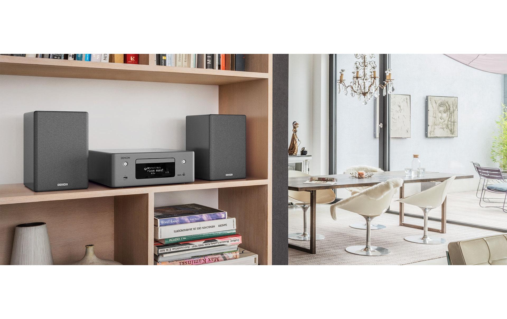 Denon Stereoanlage »CEOL N10 Schwarz«, (CD-Bluetooth-WLAN AM-Tuner-FM-Tuner-Internetradio)