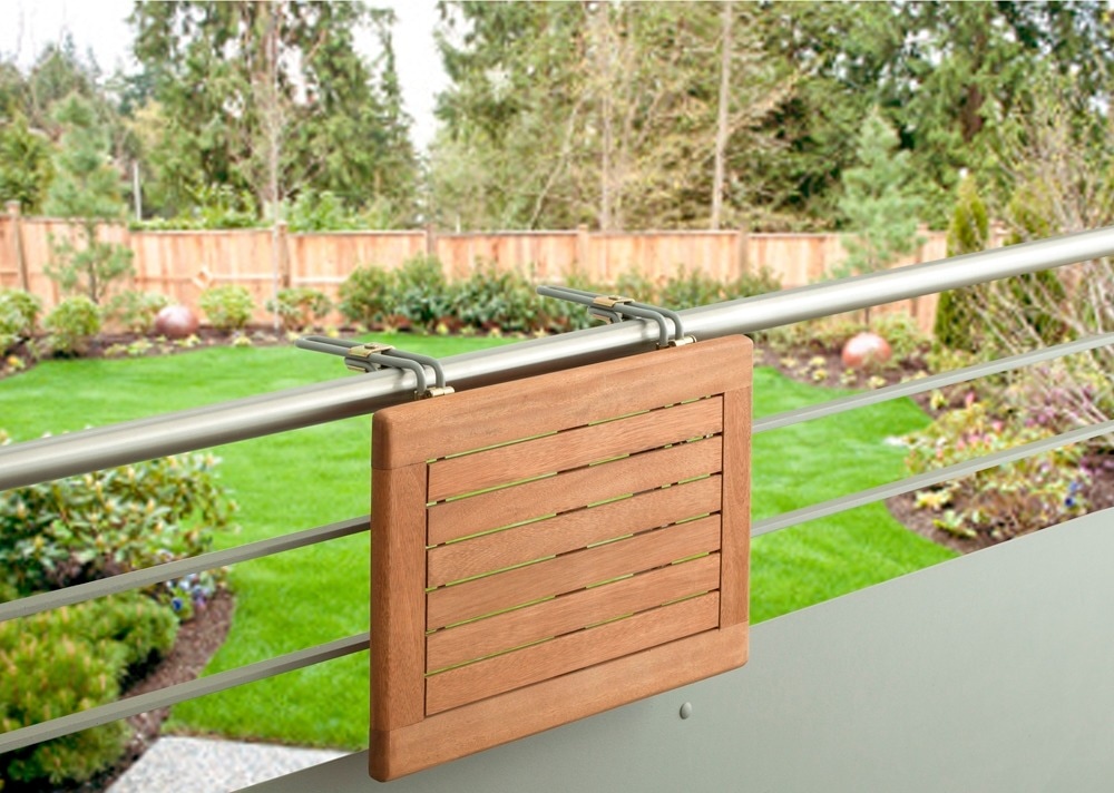 MERXX Balkonhängetisch »Holz«, für den Balkon geeignet, 60x40 cm