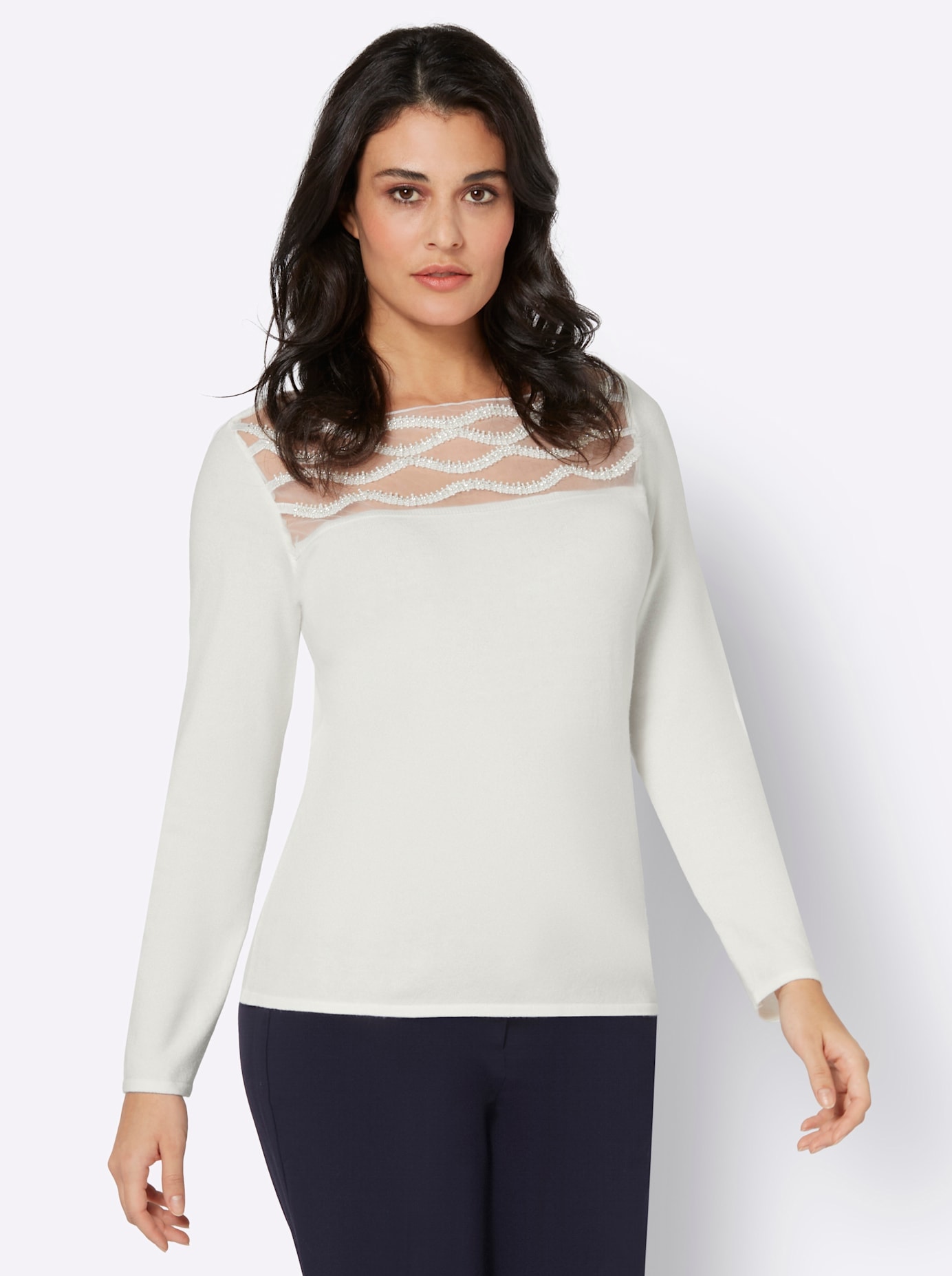 creation L Strickpullover »Modal-Mix-Pullover«