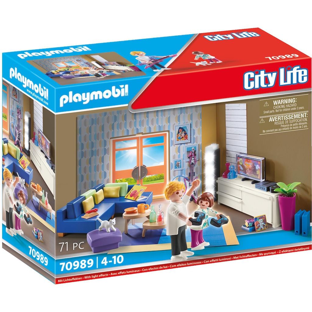 Playmobil® Konstruktions-Spielset »Wohnzimmer (70989), City Life«, (71 St.)