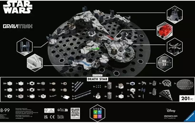 Ravensburger Kugelbahn »GraviTrax Action-Set Death Star«, (201 tlg.)