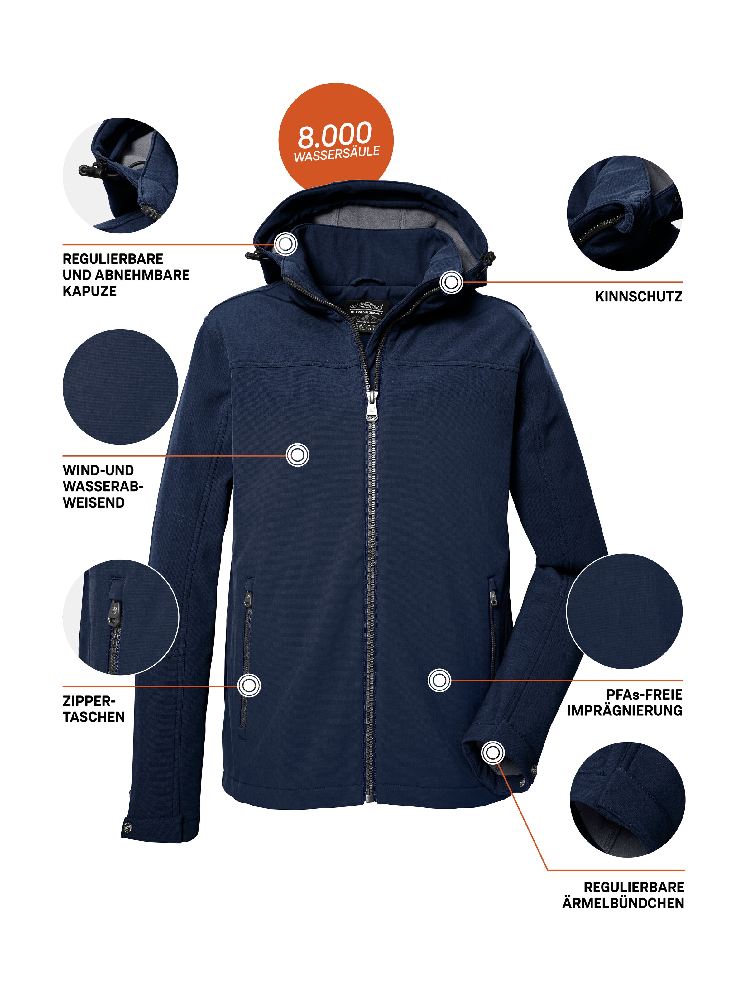 Killtec Softshelljacke »Herren Softshelljacke«