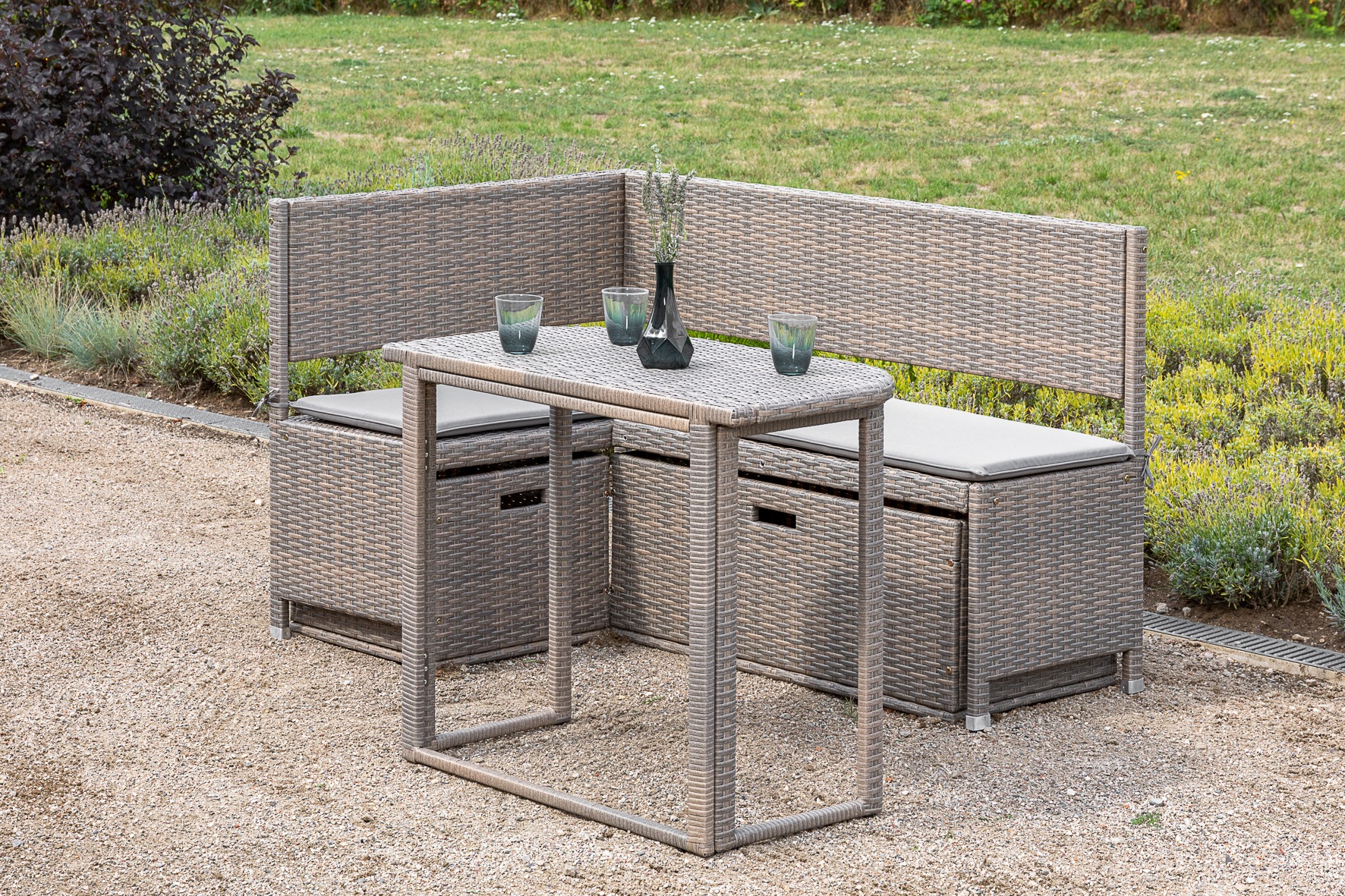 MERXX Gartentisch "Klapptisch für Eckbank" 50x90 cm